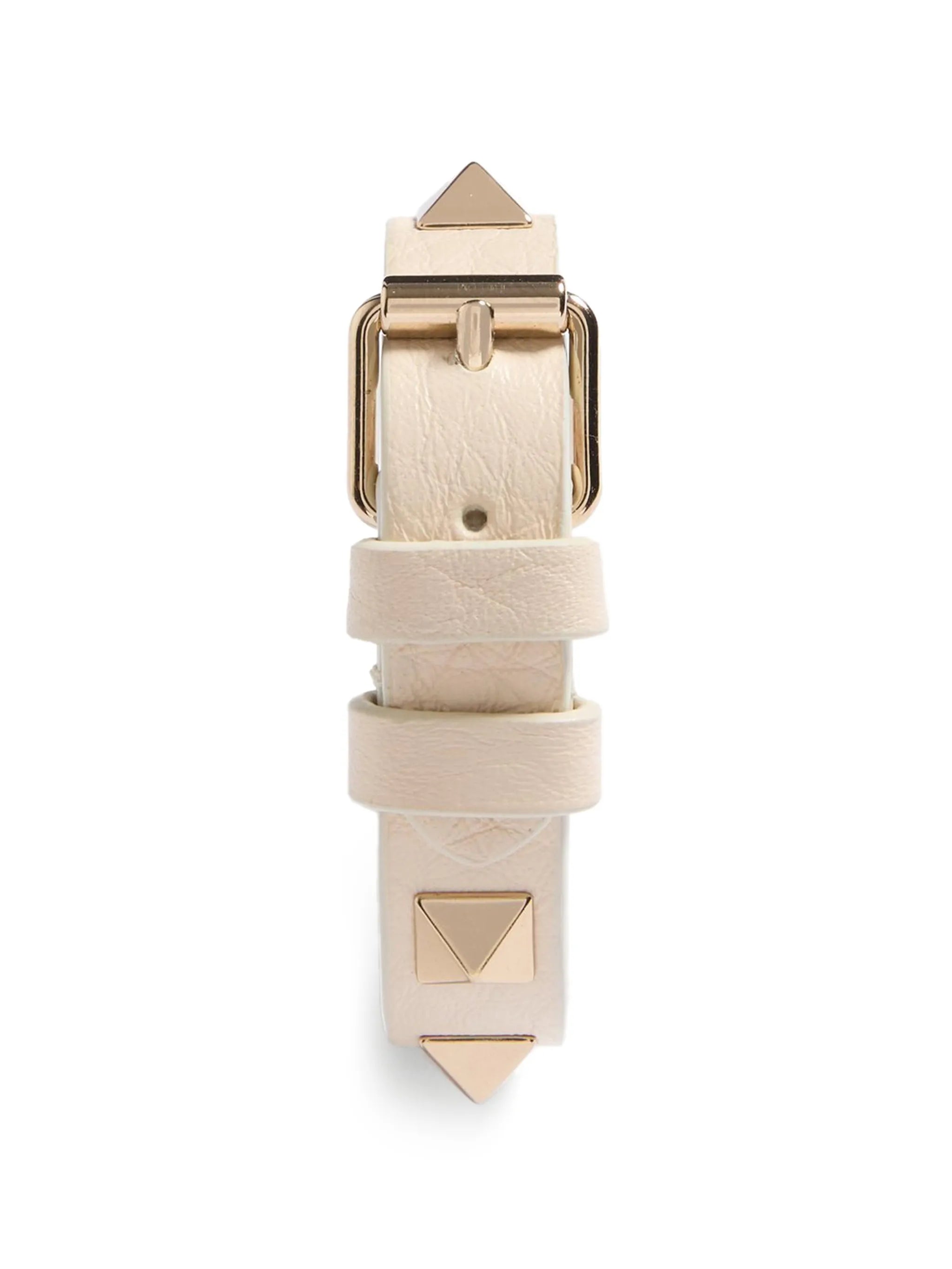 Rockstud leather bracelet