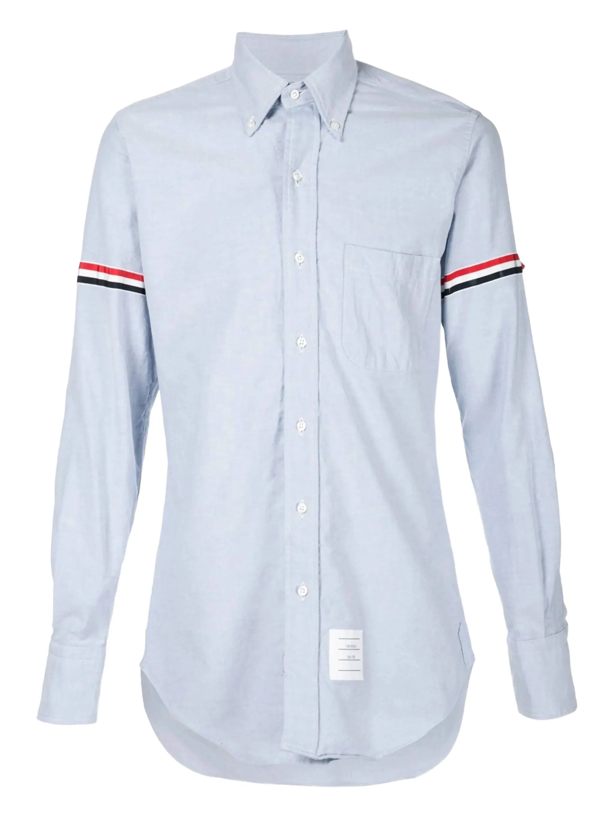 Grosgrain-armband cotton shirt