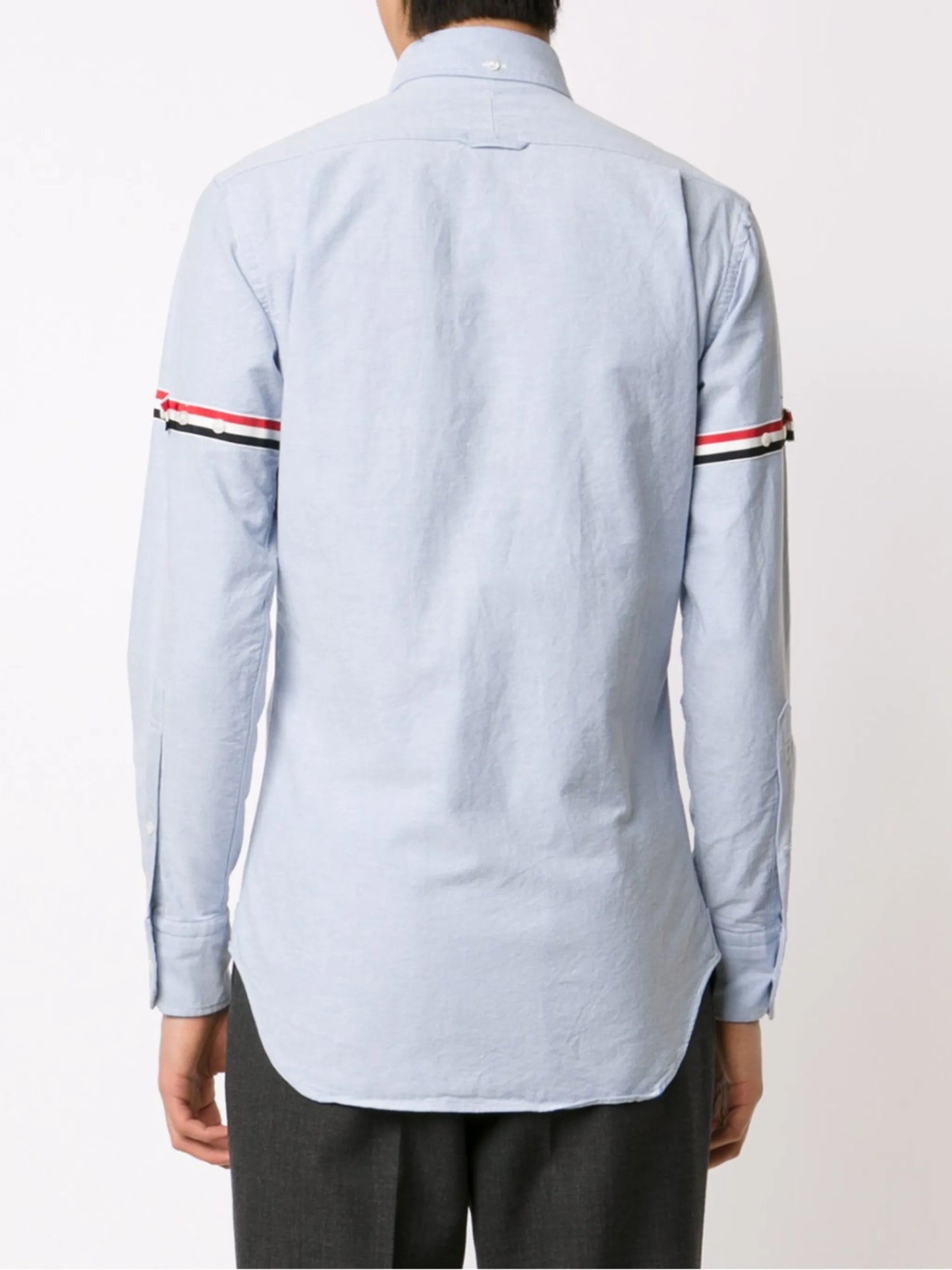 Grosgrain-armband cotton shirt