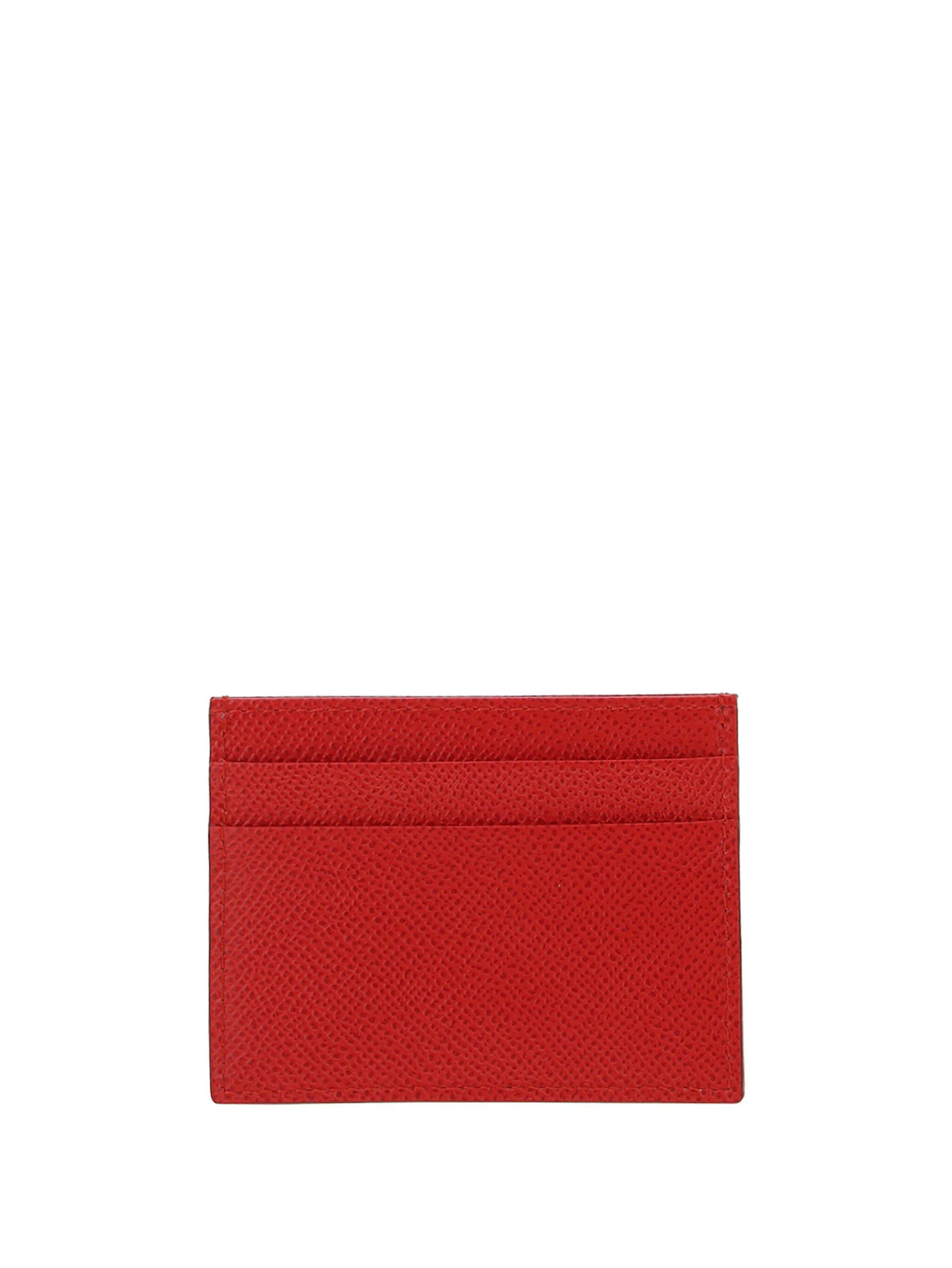 logo-tag leather card holder