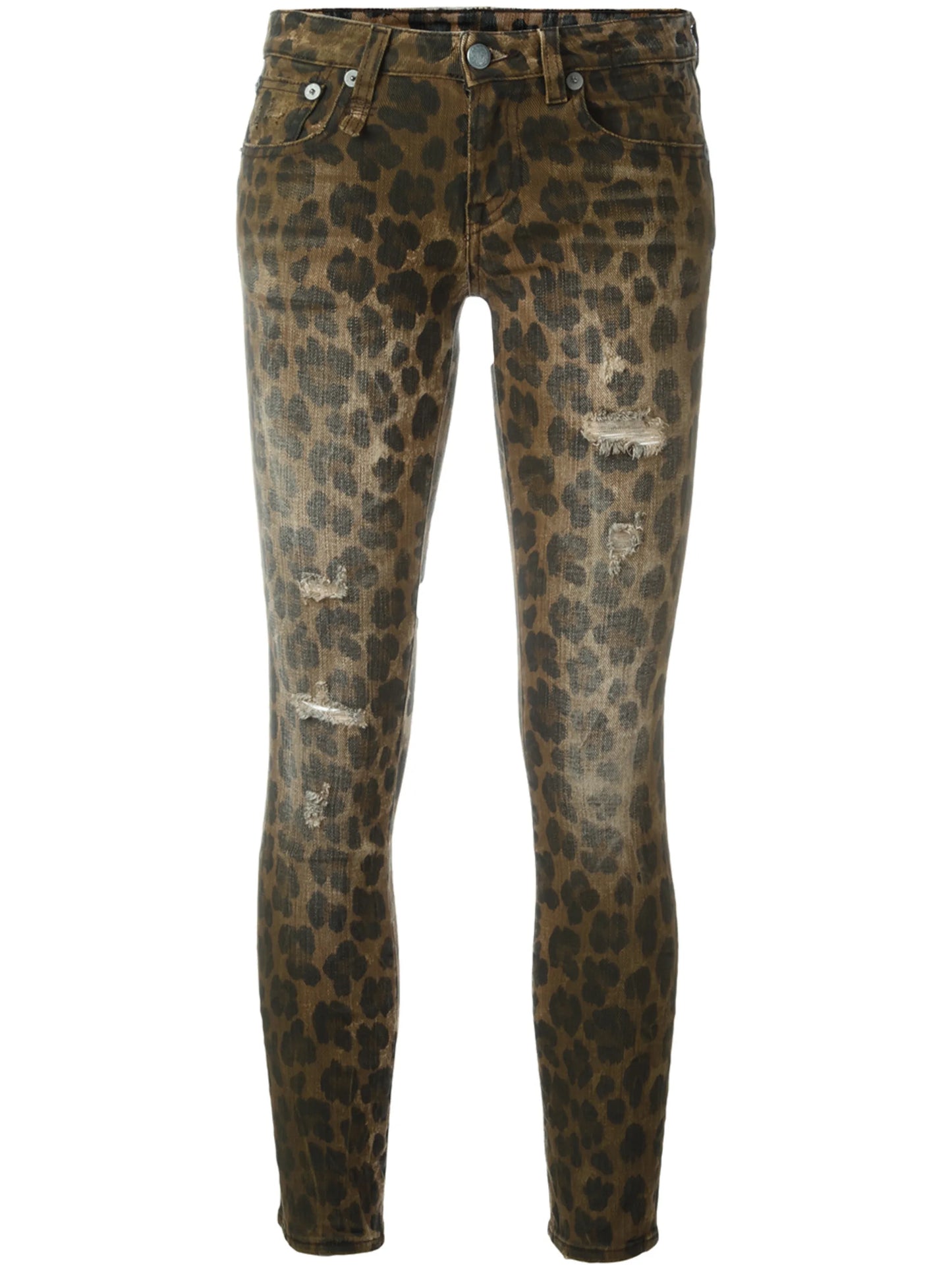 leopard print skinny jeans