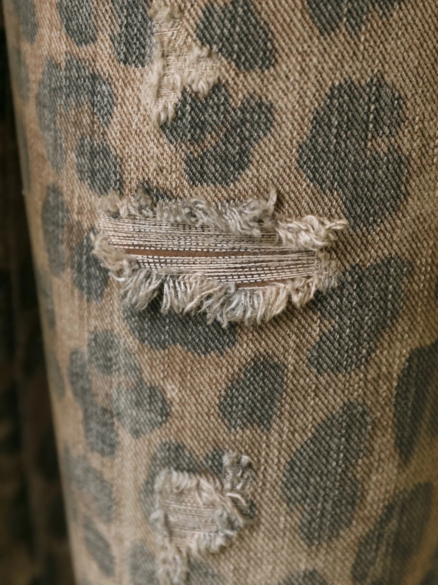 leopard print skinny jeans