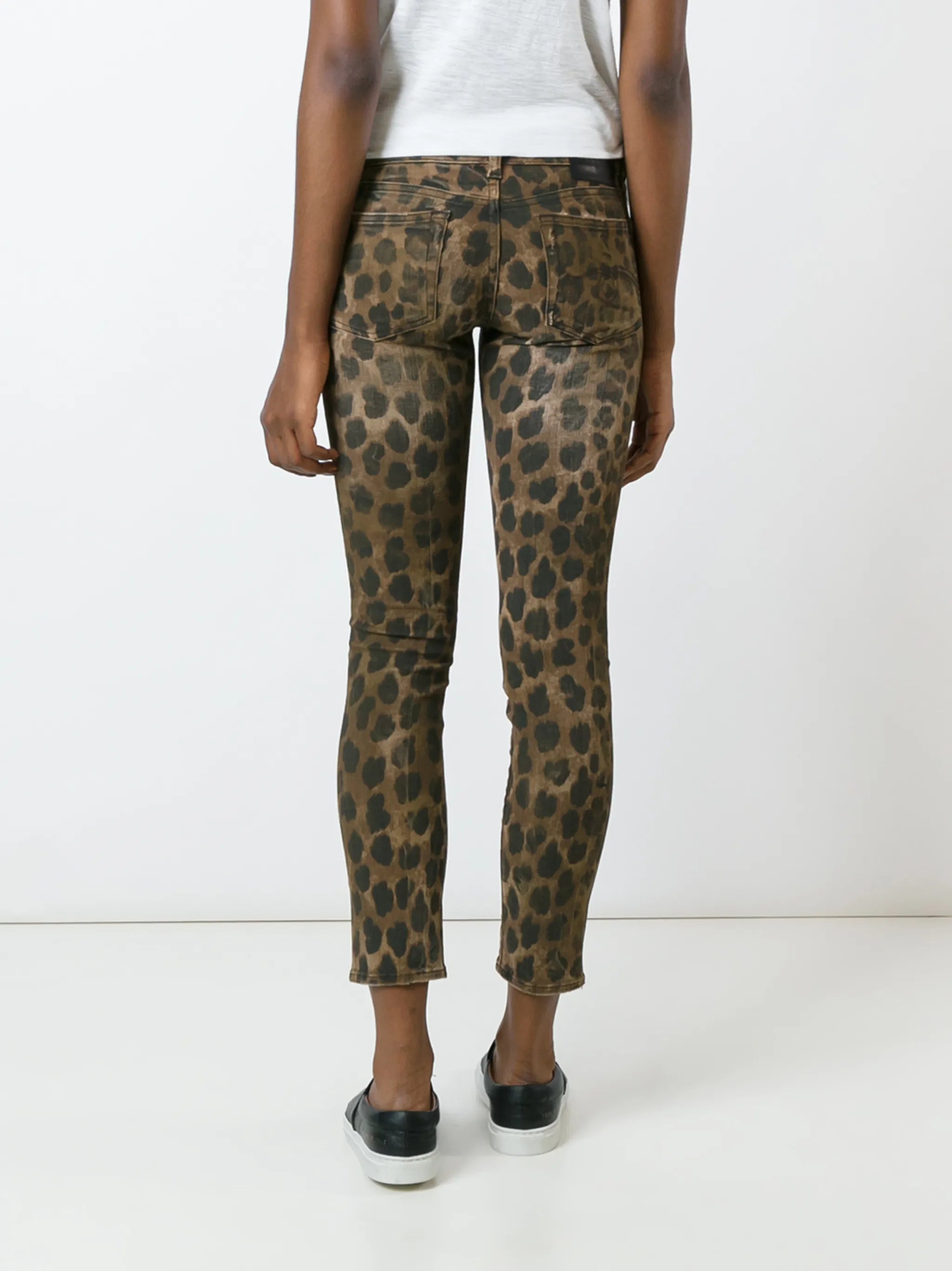 leopard print skinny jeans