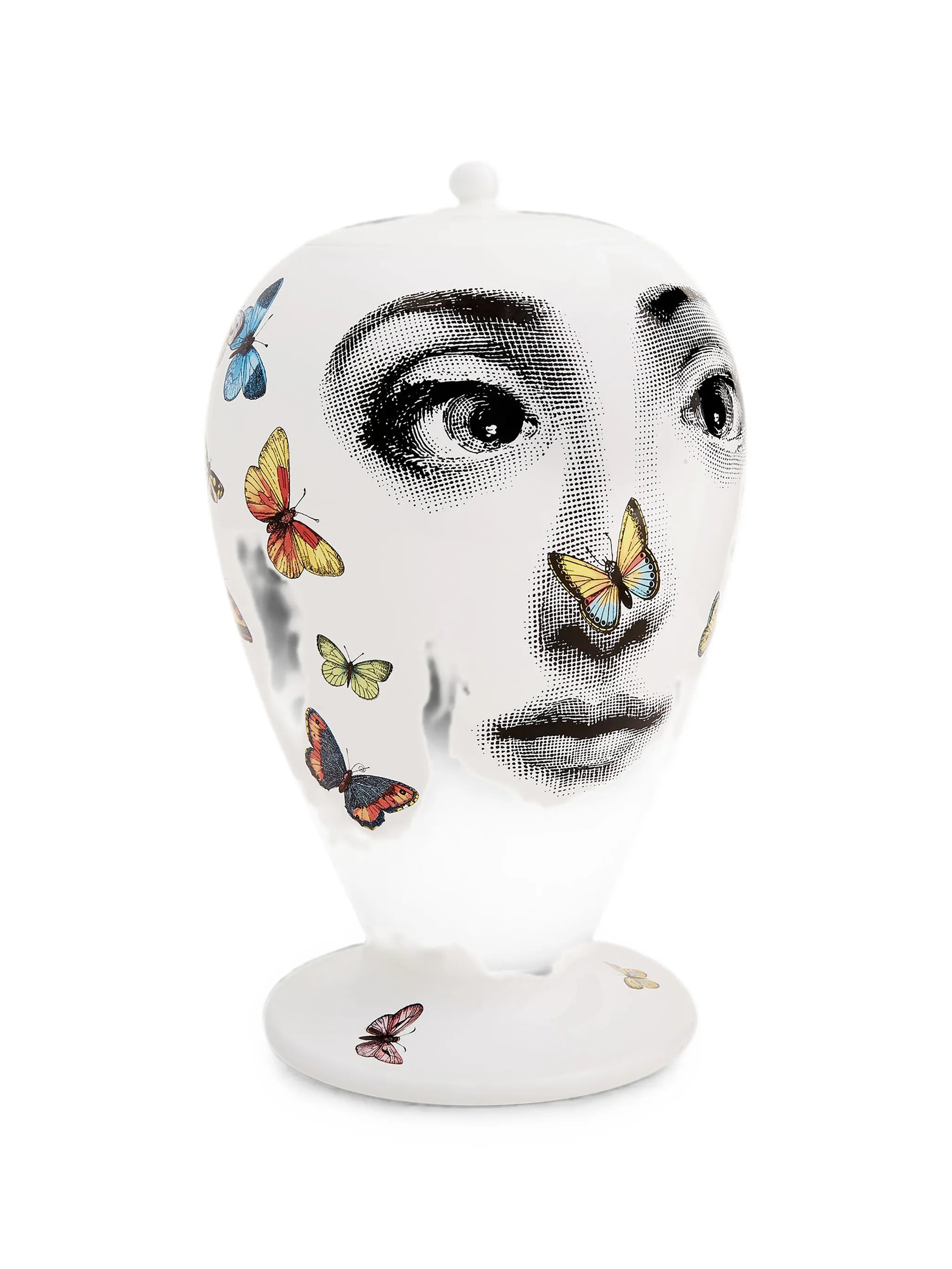 Farfalle face-print vase