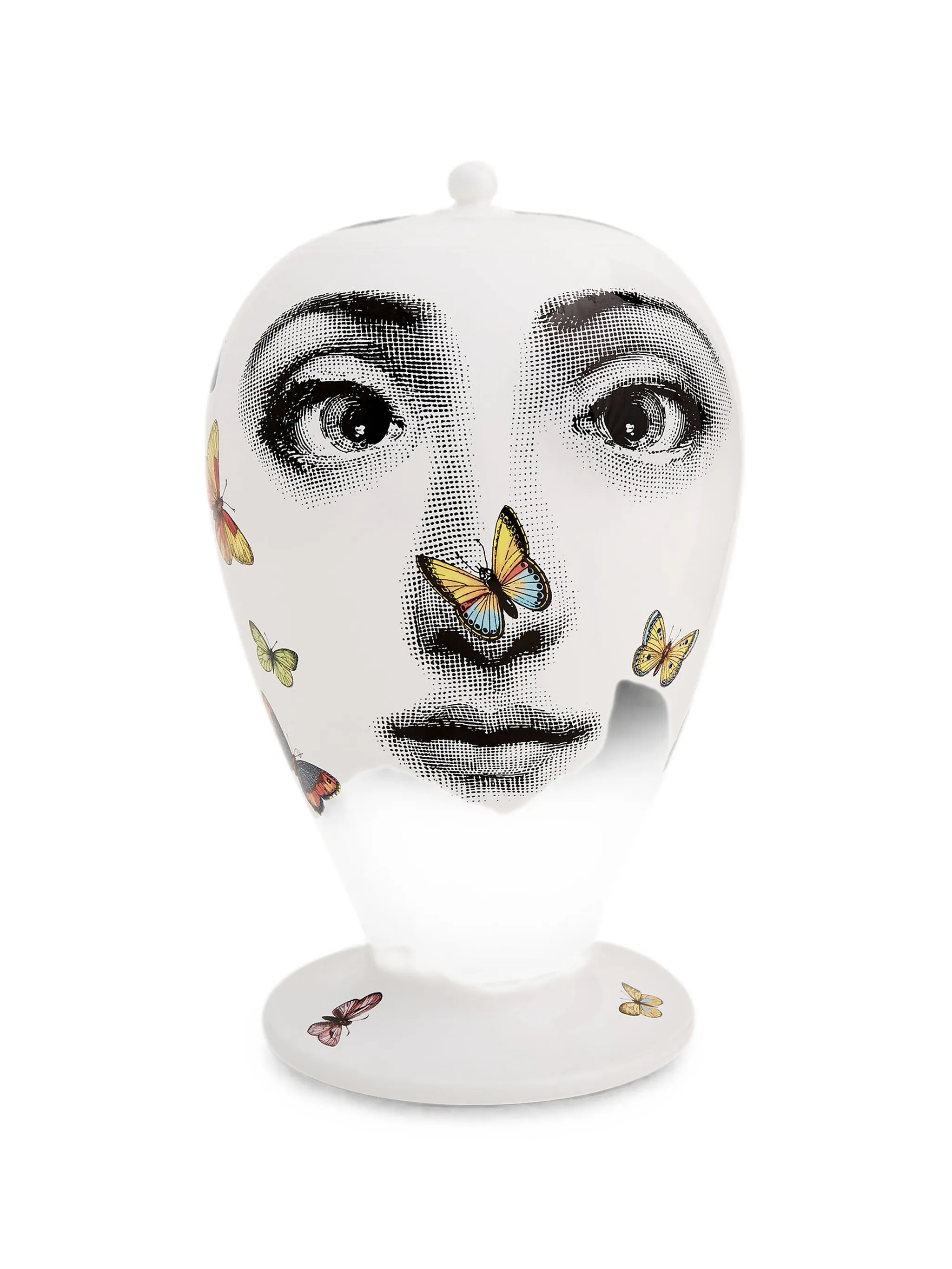Farfalle face-print vase