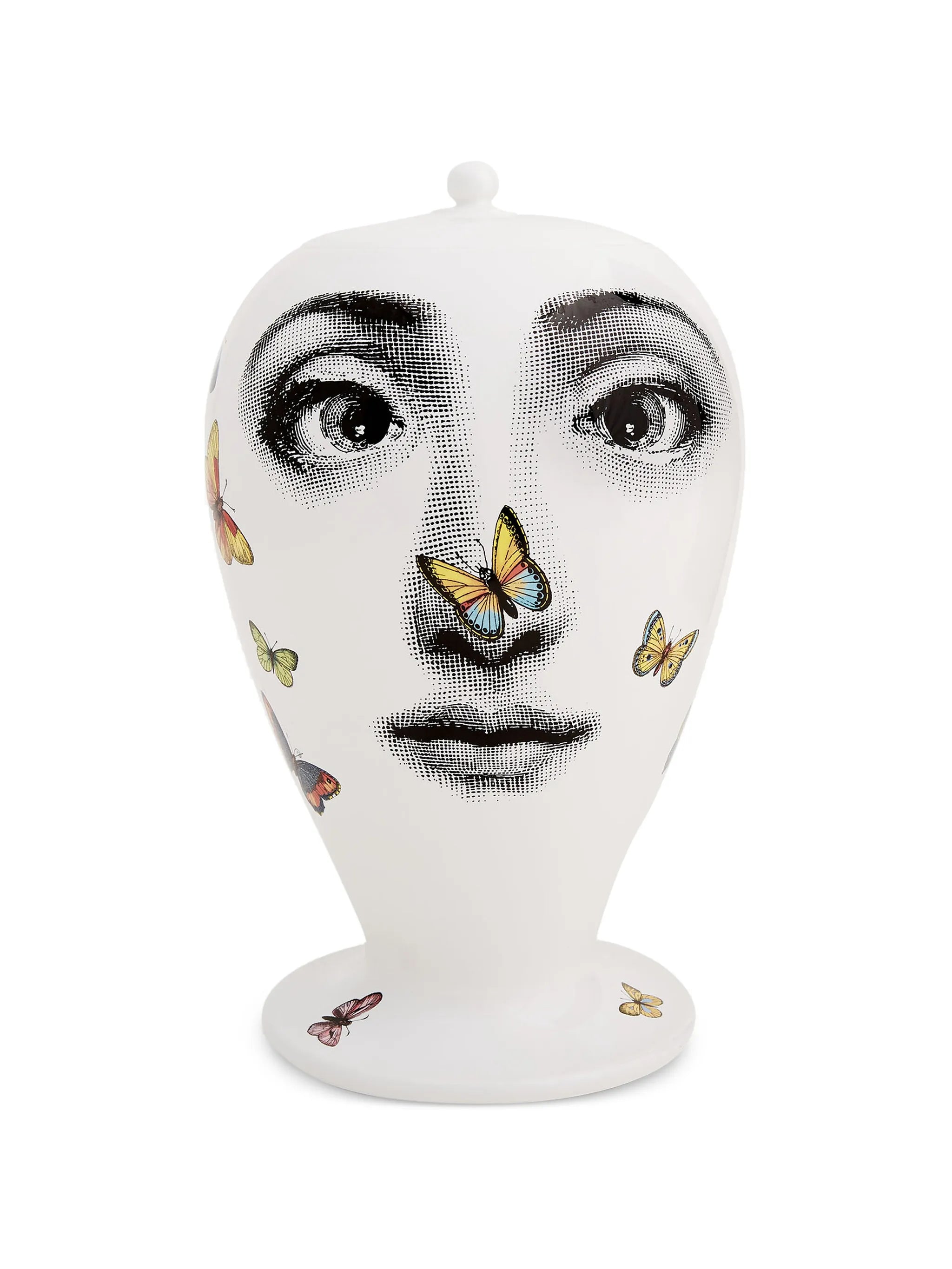 Farfalle face-print vase