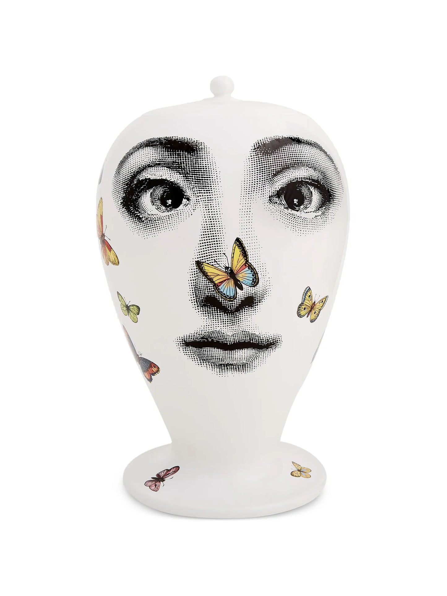 Farfalle face-print vase