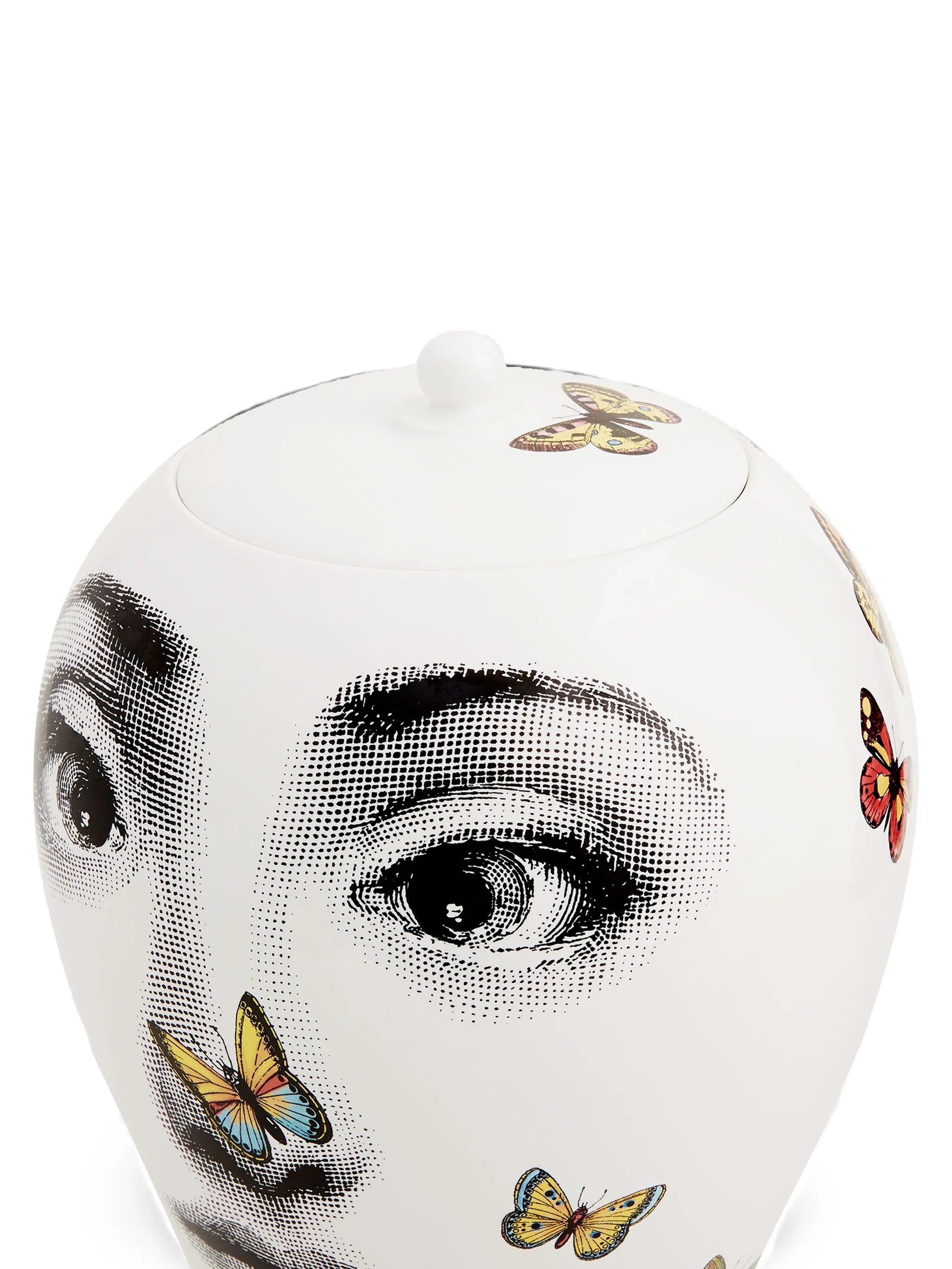 Farfalle face-print vase