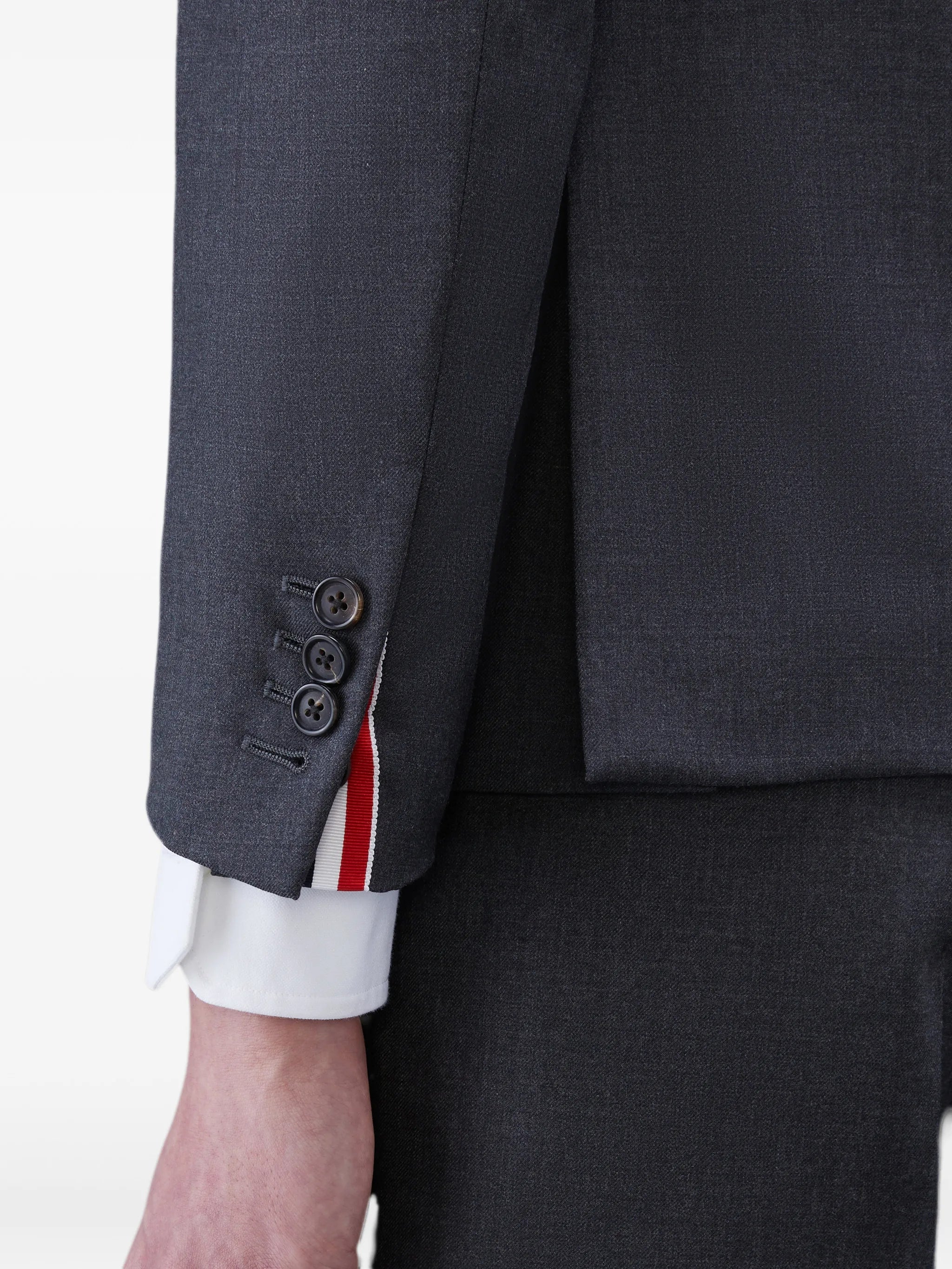 single-breasted wool suit