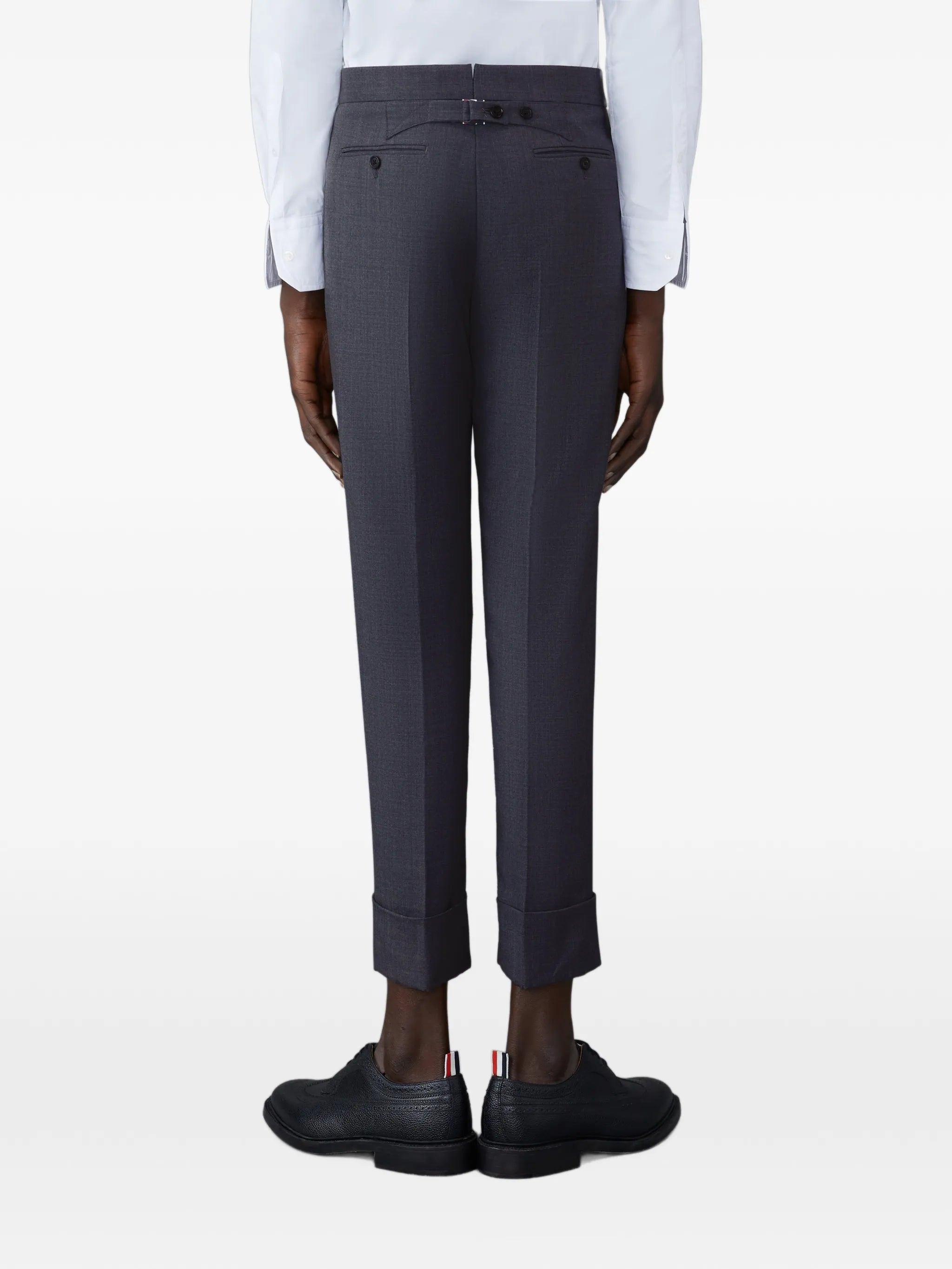 single-breasted wool suit