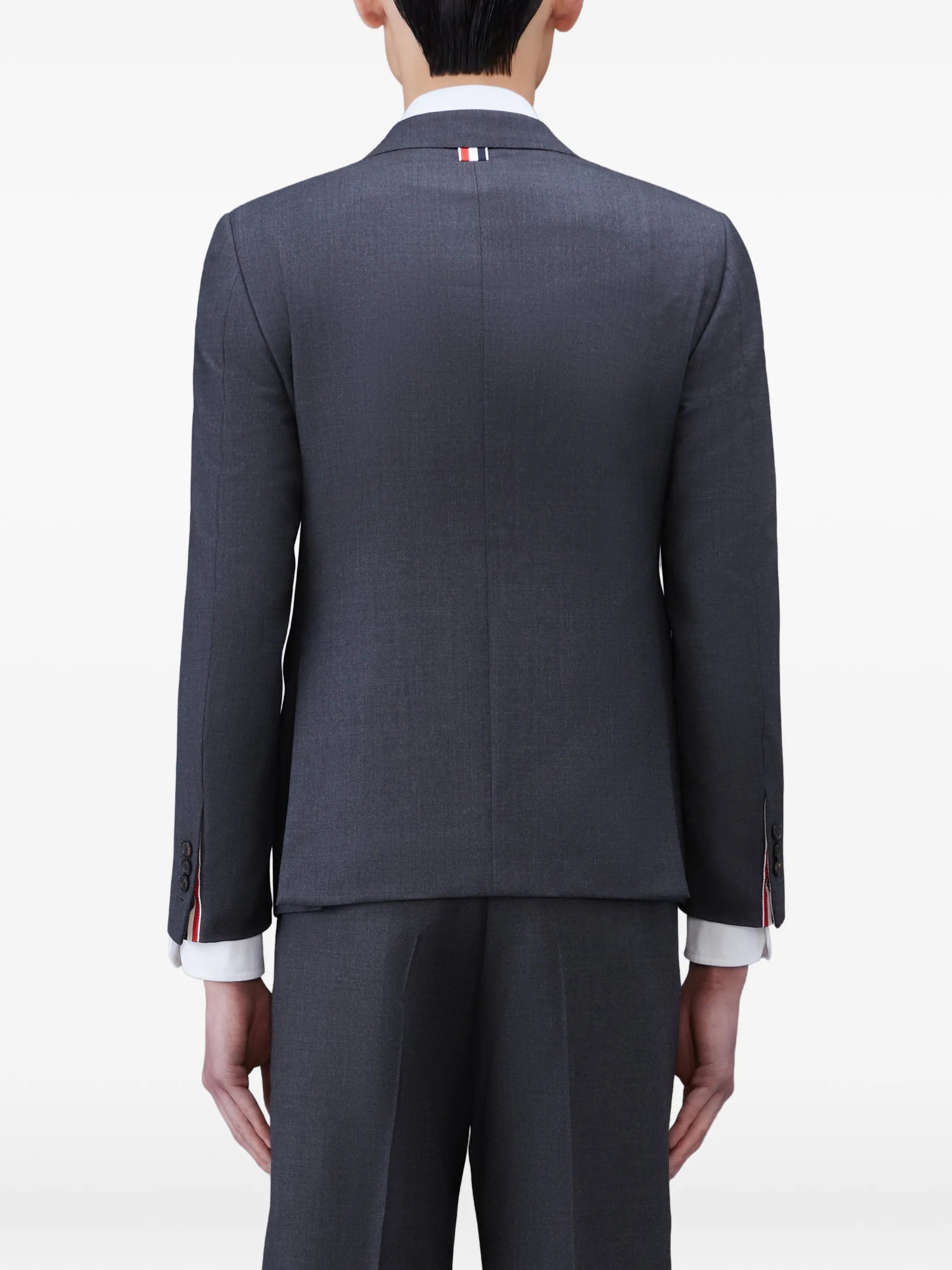 single-breasted wool suit