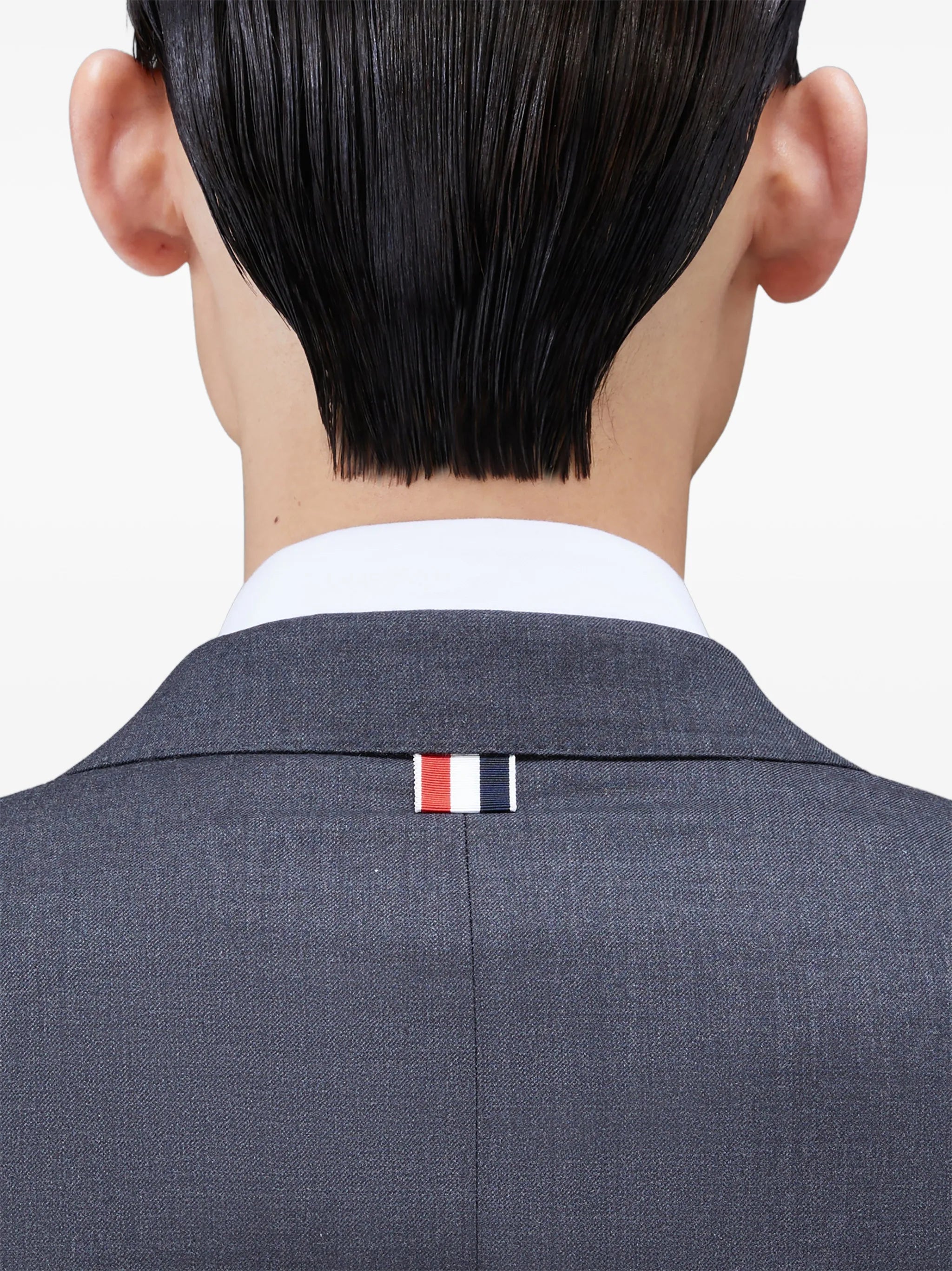 single-breasted wool suit
