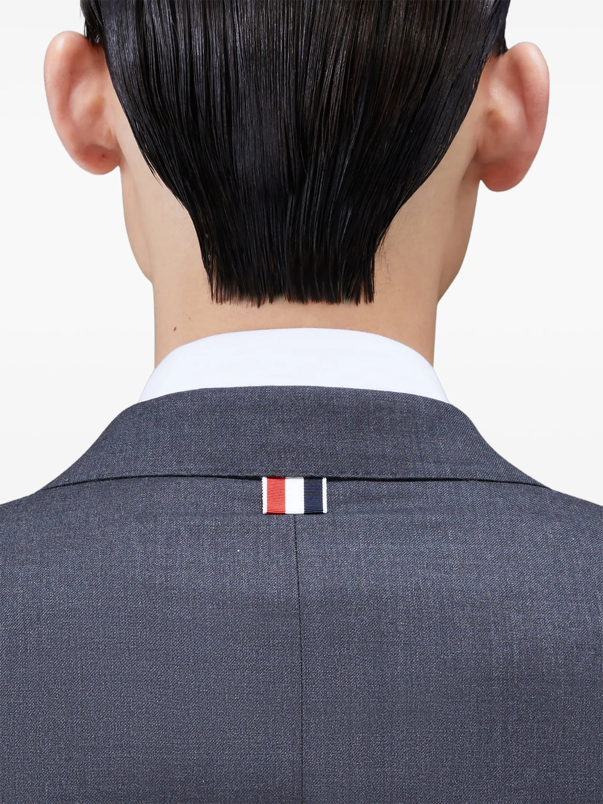 single-breasted wool suit