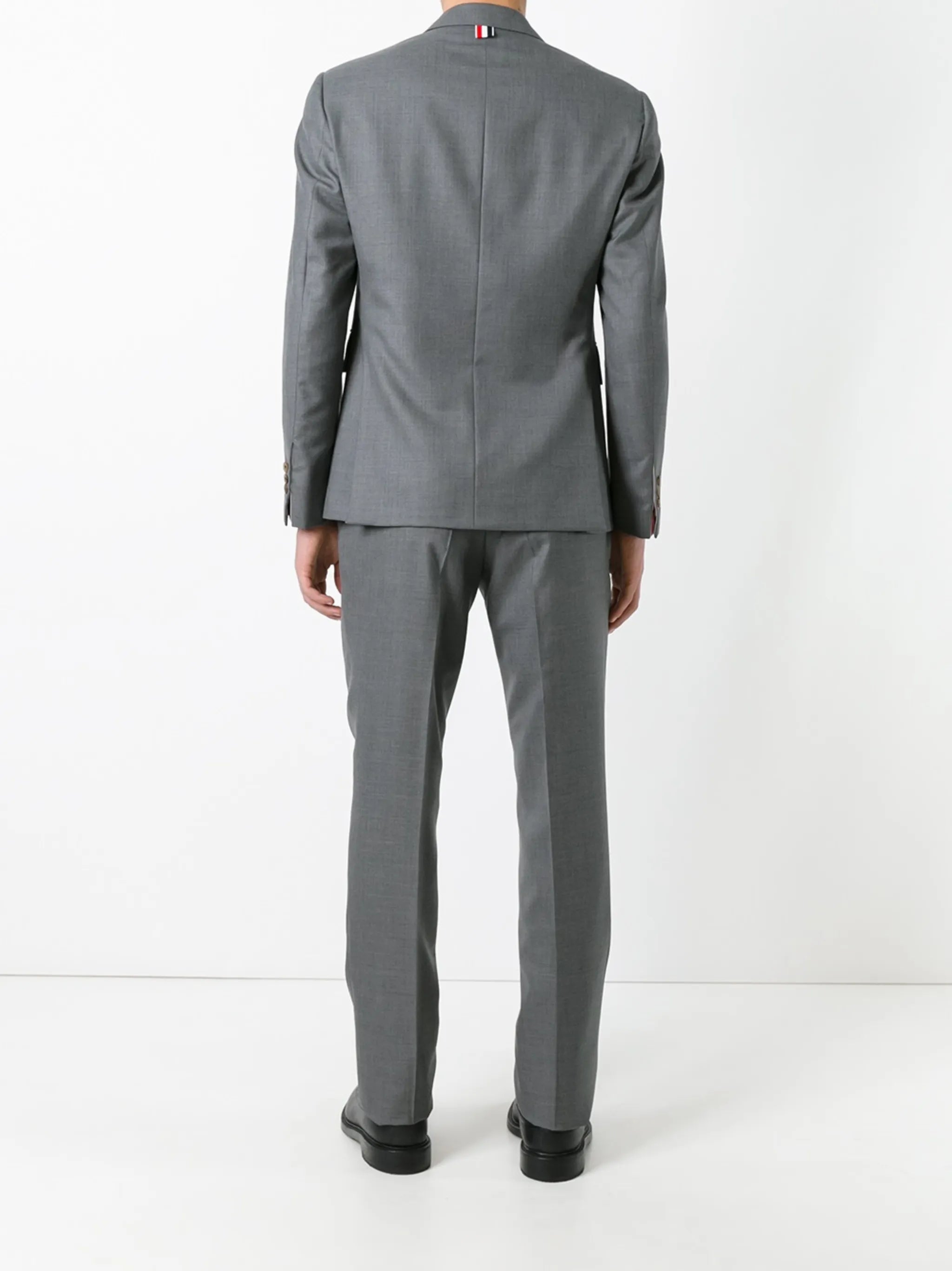 single-breasted wool suit