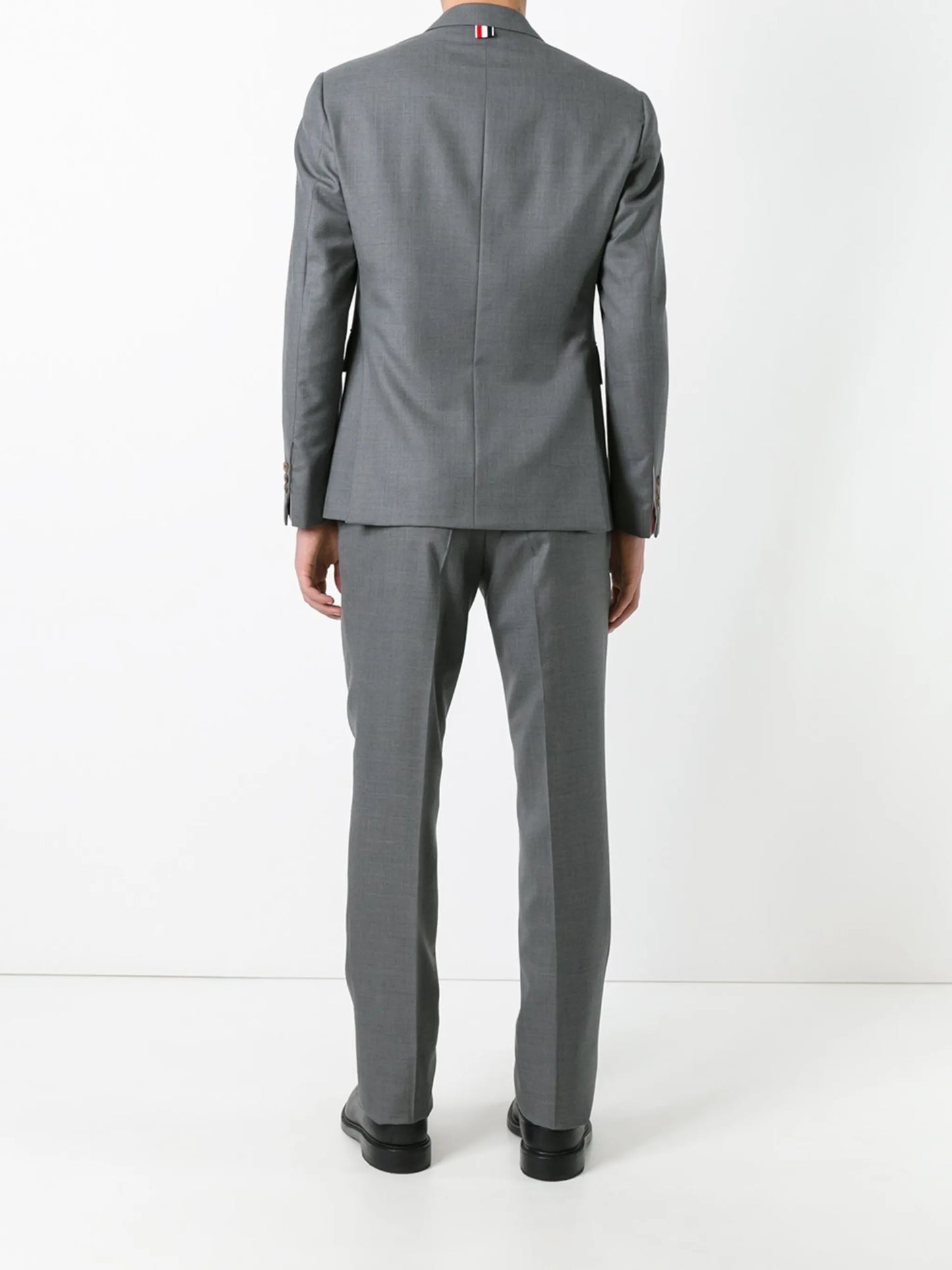 single-breasted wool suit