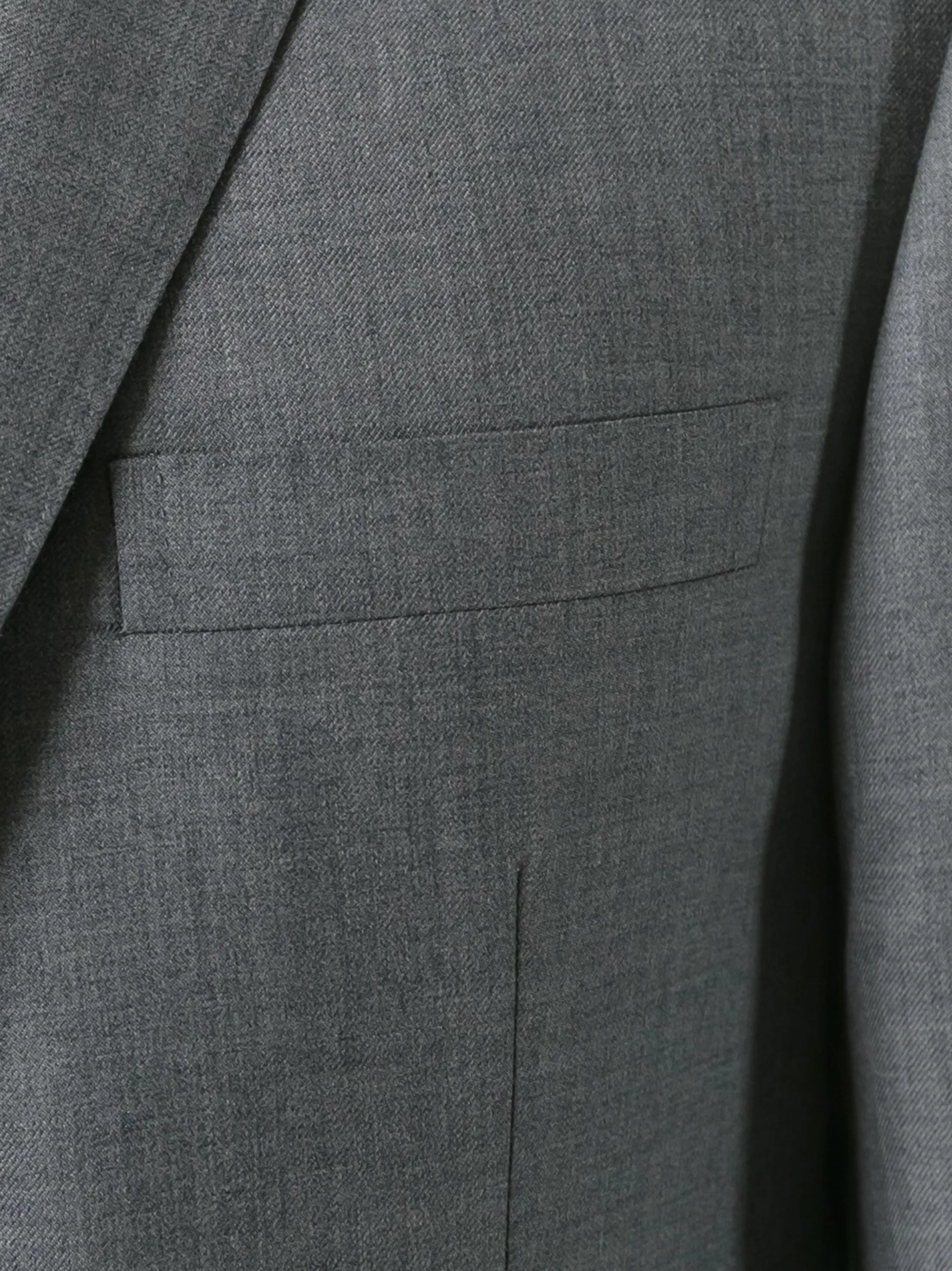 single-breasted wool suit