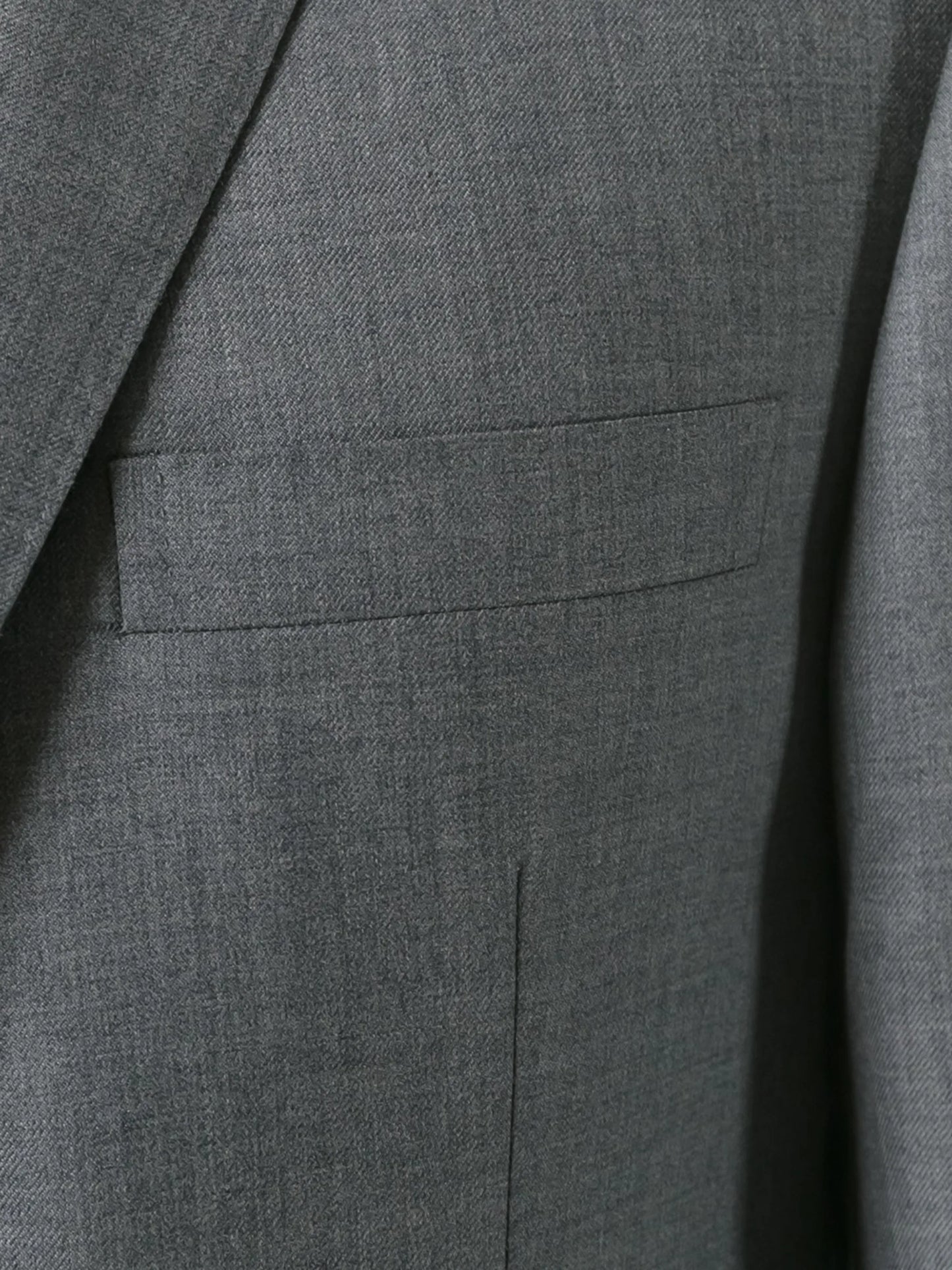 single-breasted wool suit