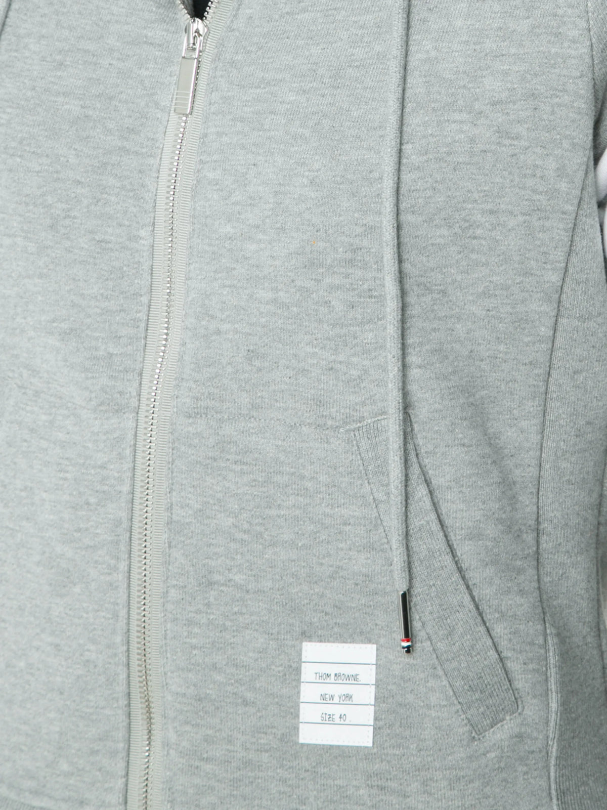 classic 4-Bar stripe zip-up hoodie