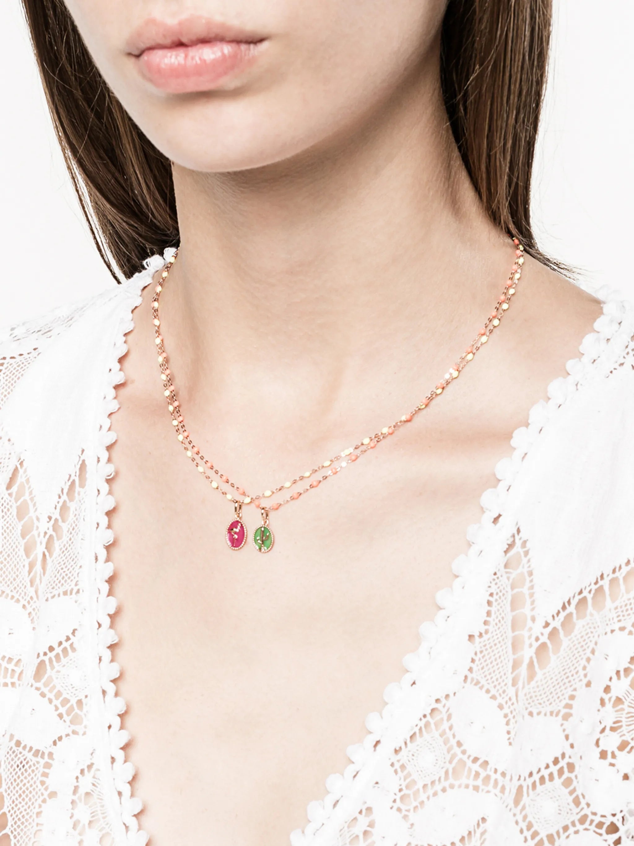 Gold and Resin Flamingo Medallion