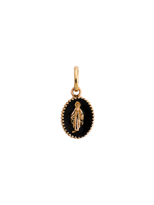 18kt rose gold Madone medallion pendant