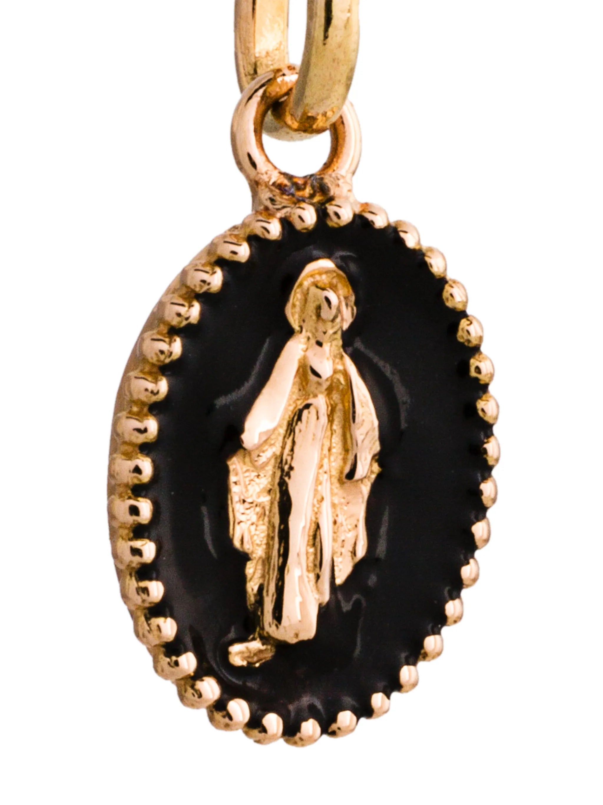 18kt rose gold Madone medallion pendant