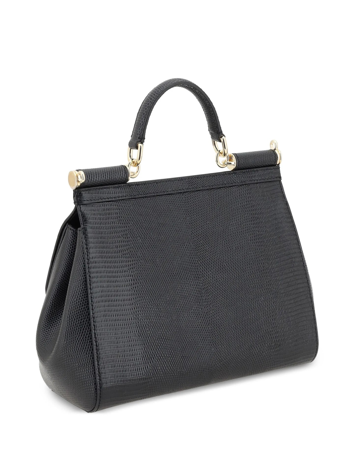 large Sicily iguana-print top-handle bag