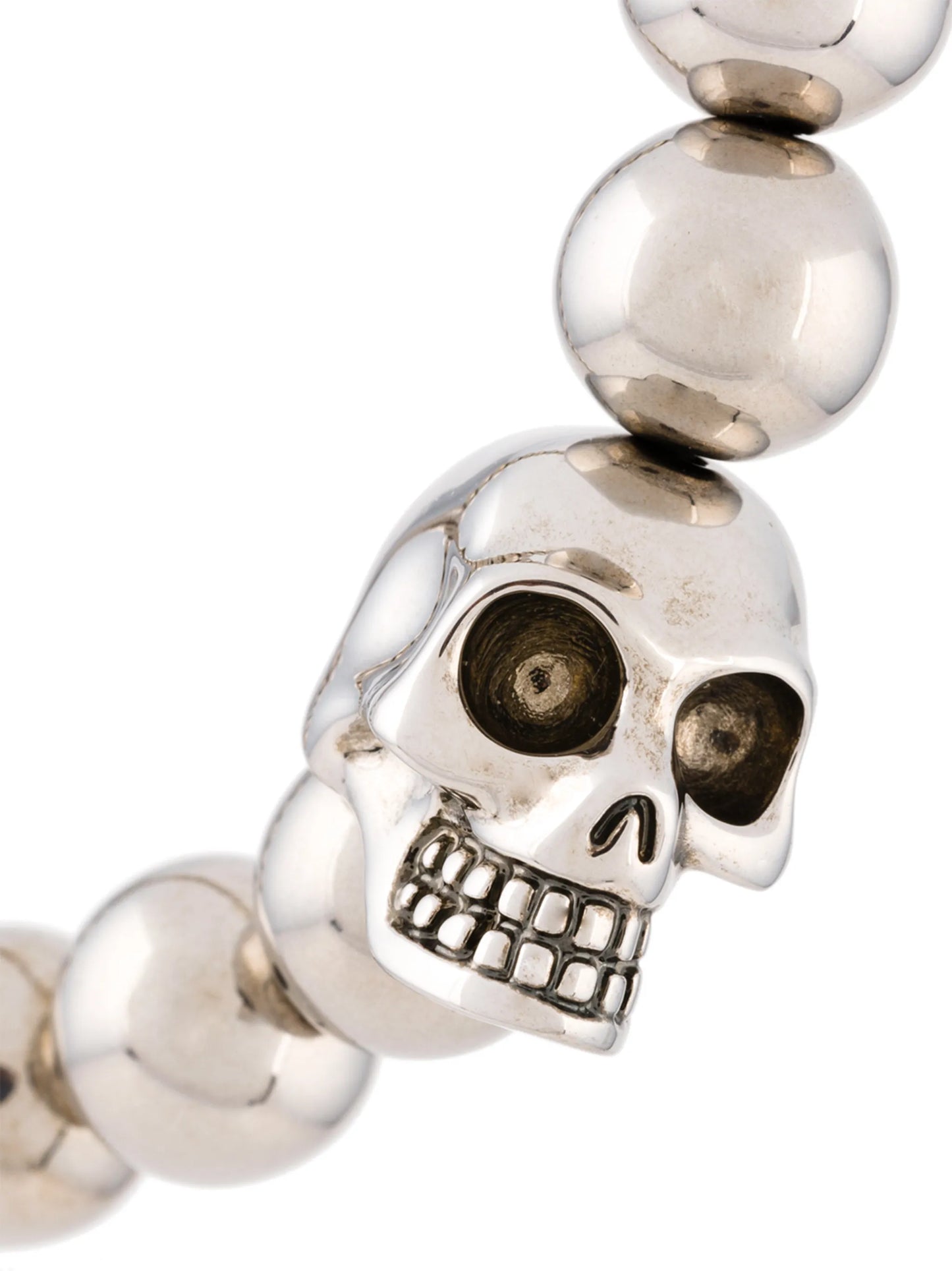 beaded skull bracelet