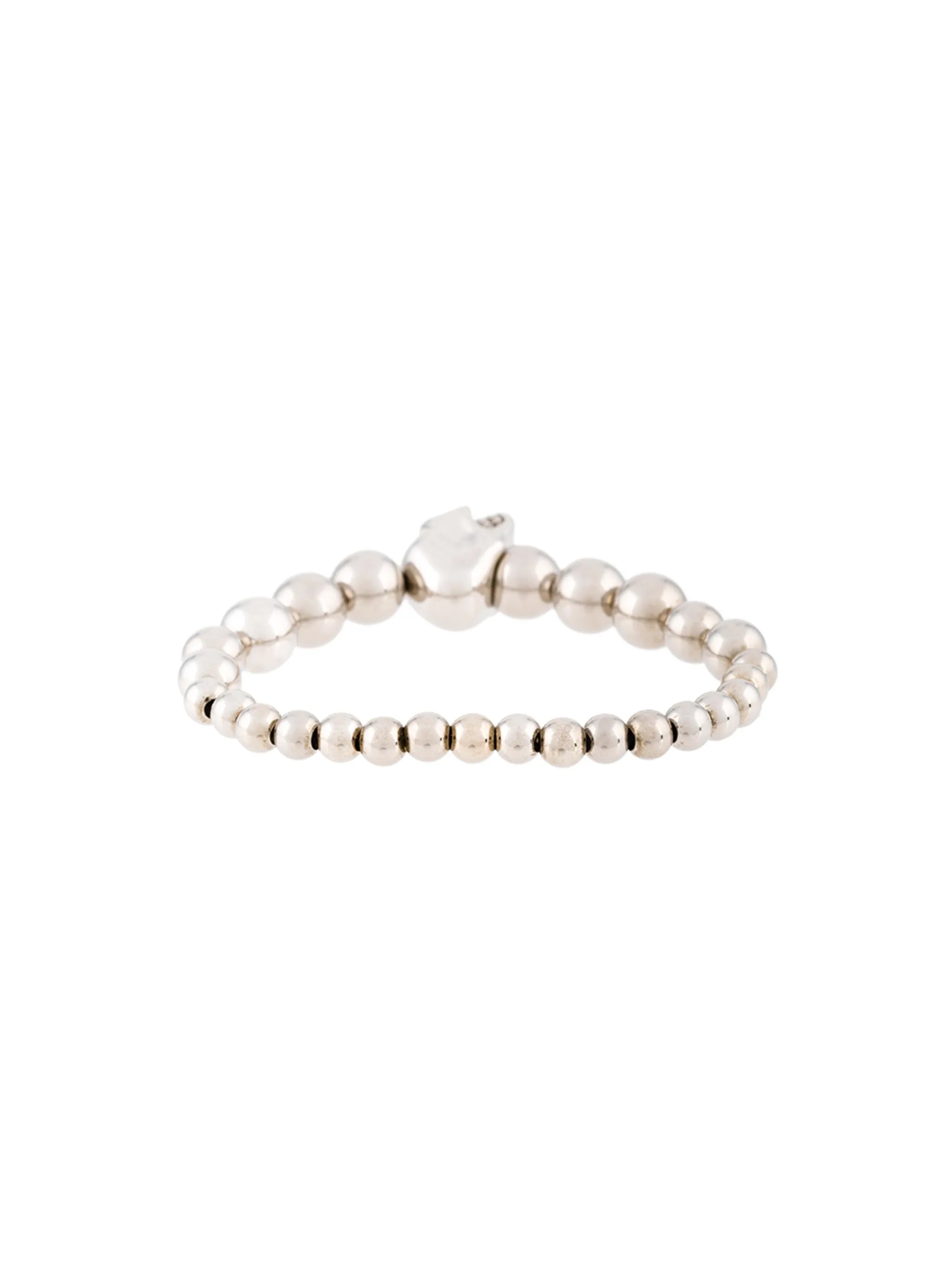 beaded skull bracelet