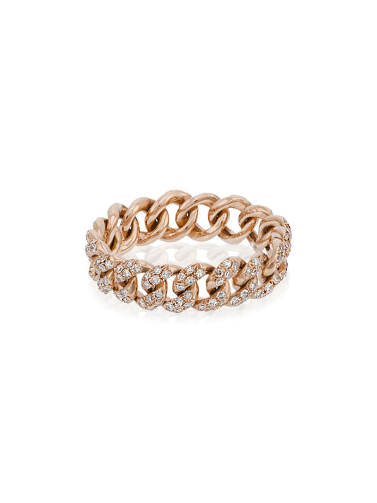 diamond pave mini link ringh