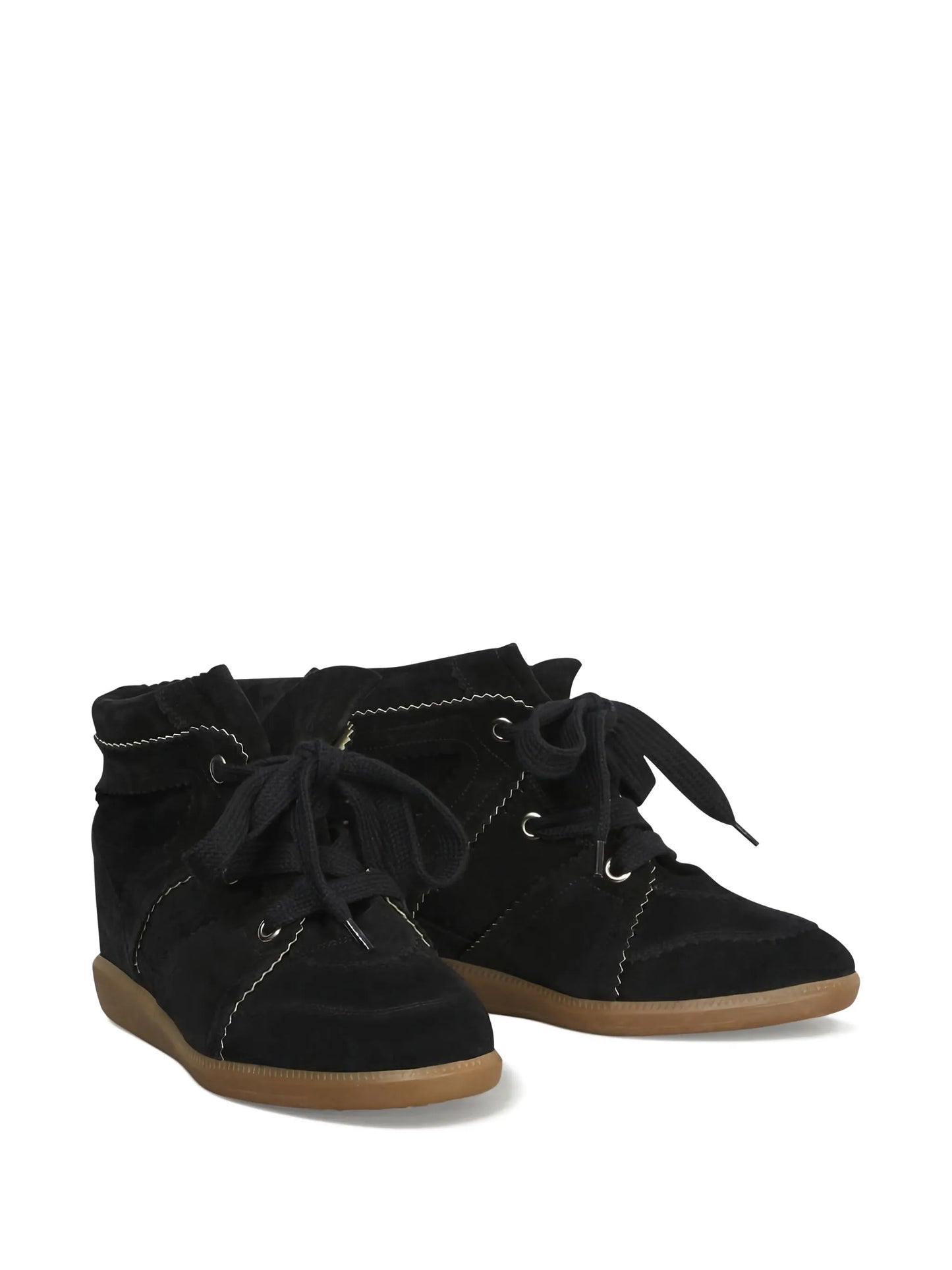 Bobby suede wedge sneakers