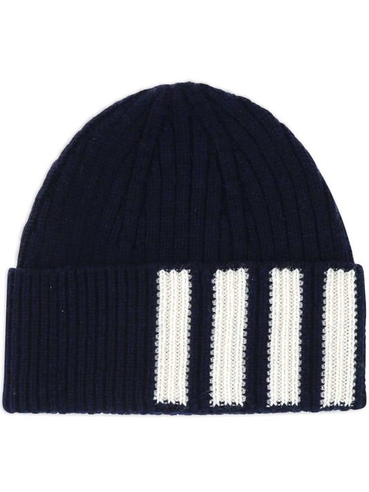cashmere 4-Bar cuff beanie