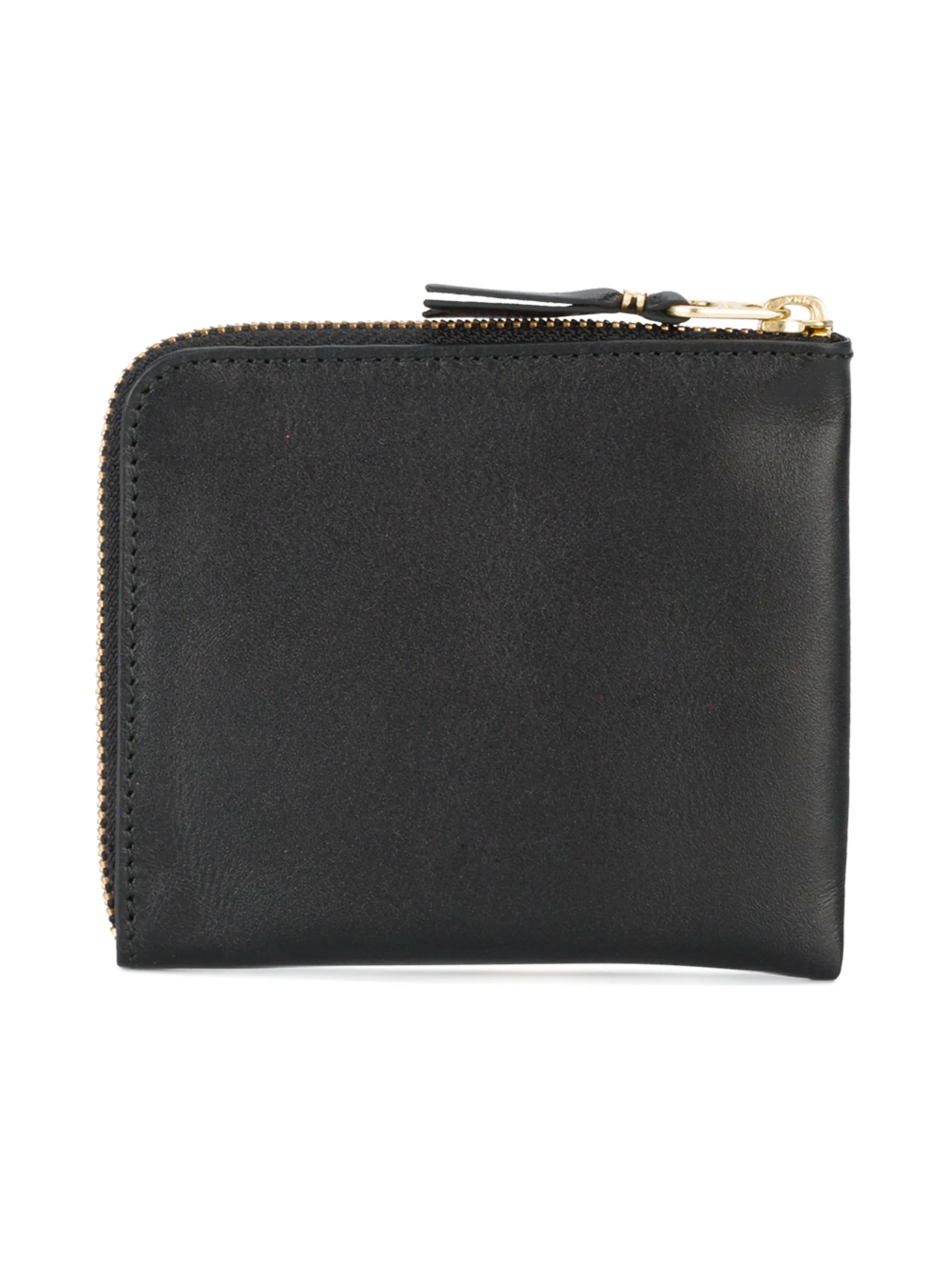 zip-fastening leather wallet