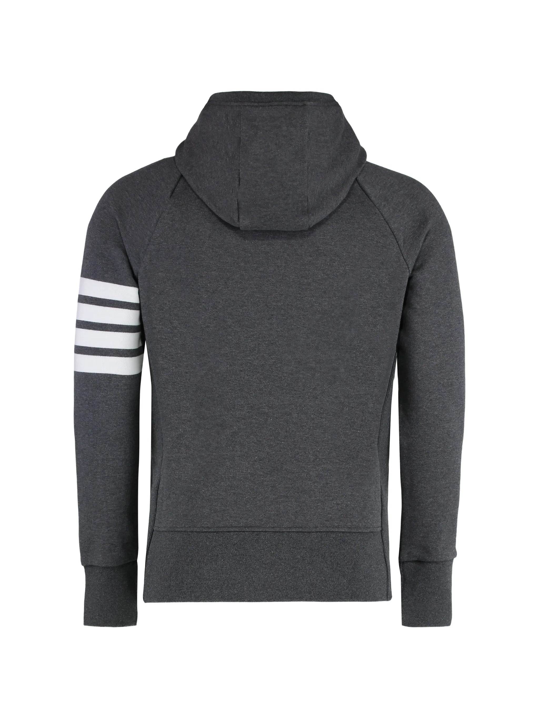 classic loopback 4-Bar zip-up hoodie