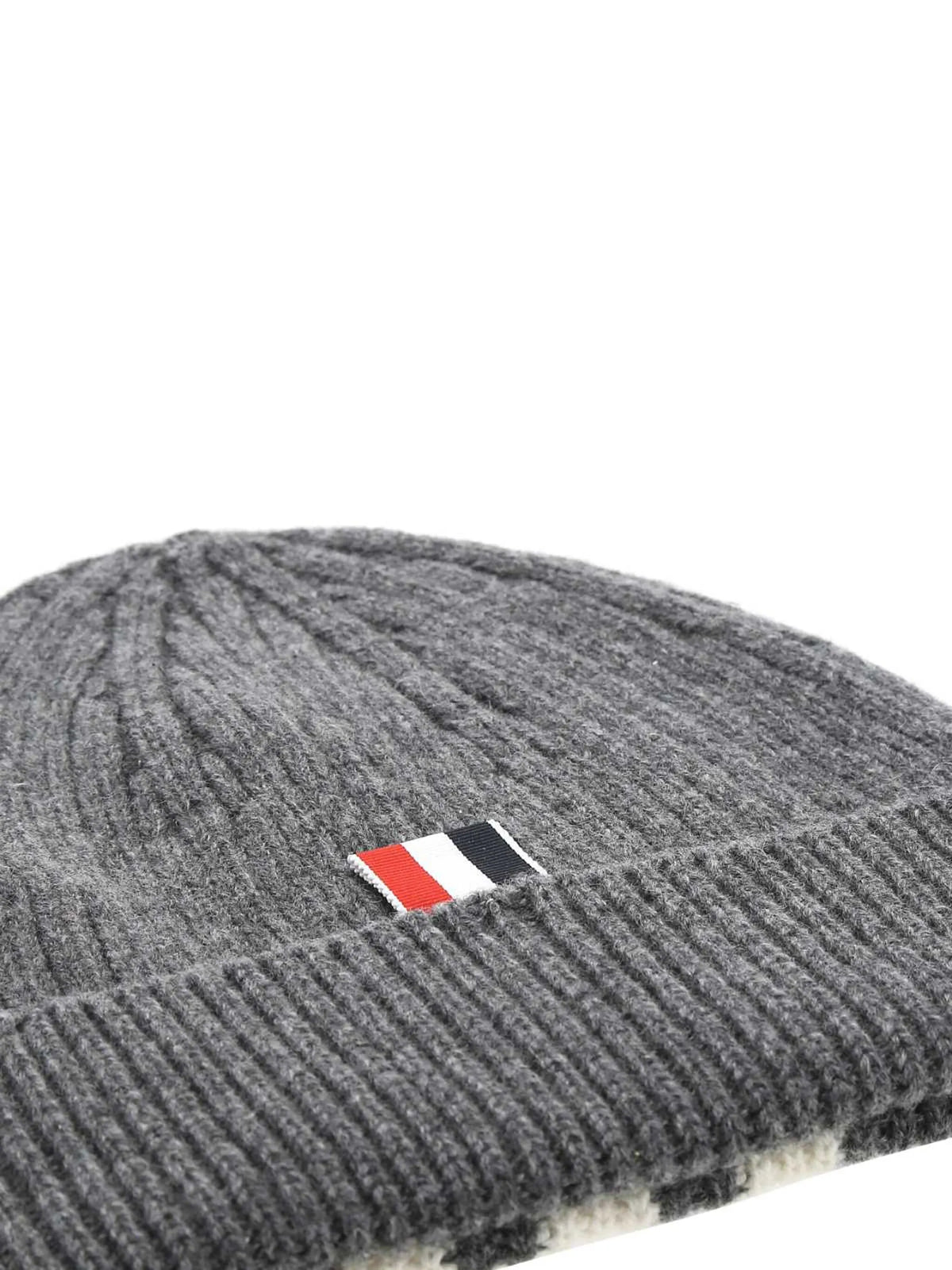 cashmere 4-Bar cuff beanie