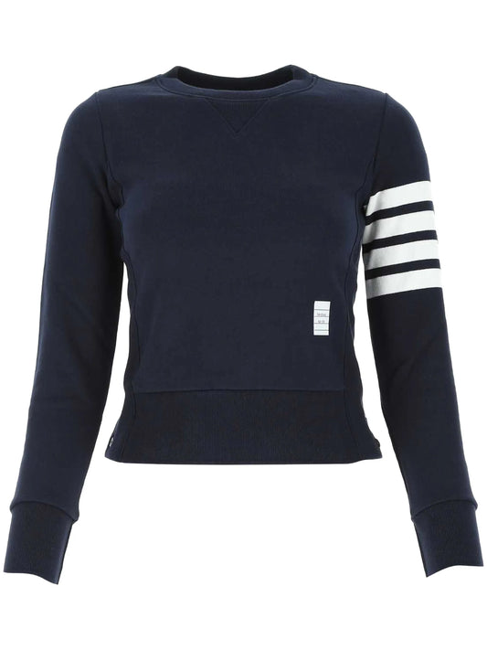 four-bar stripe cotton jumper
