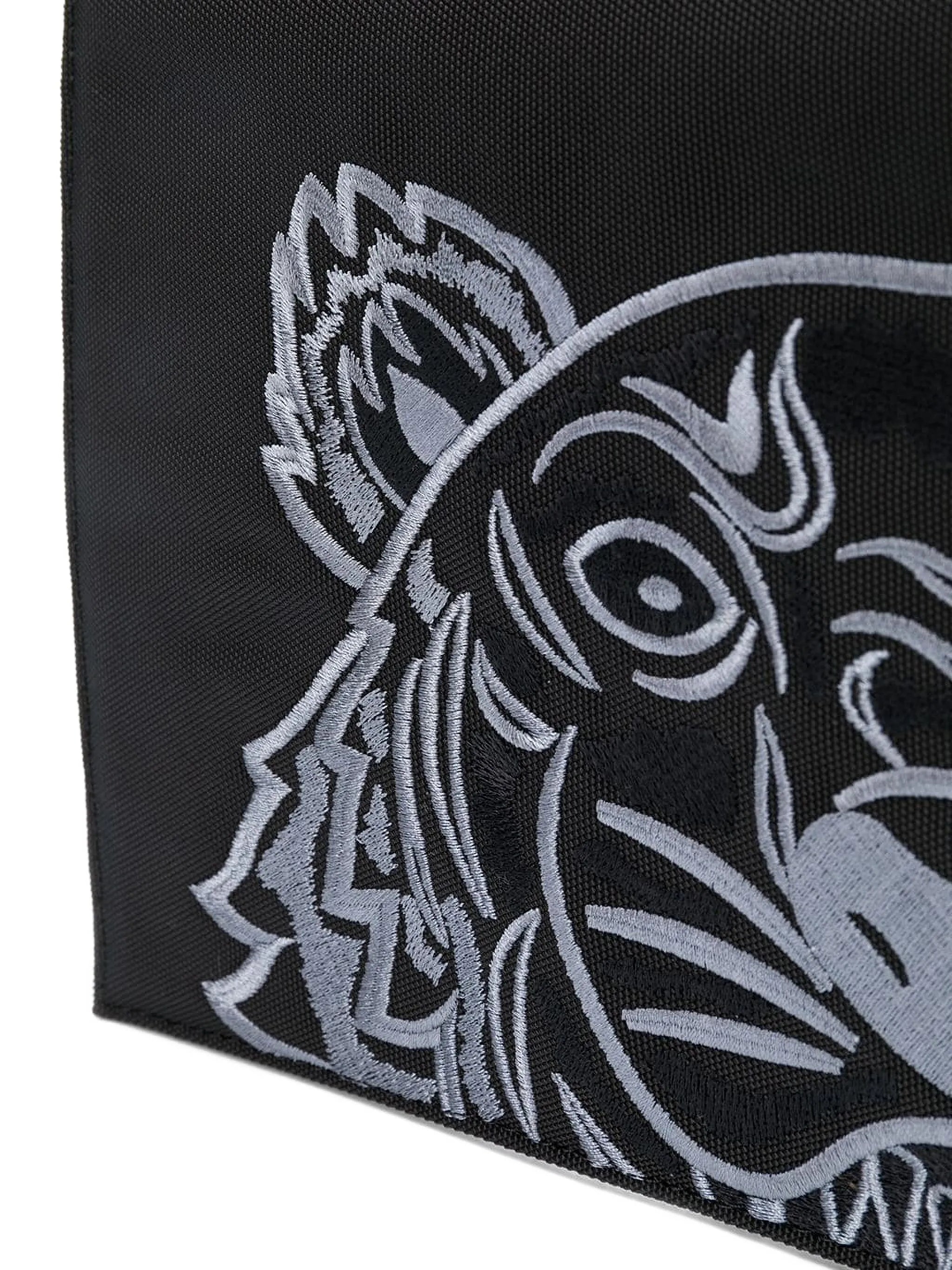 A4 Tiger embroidered clutch bag