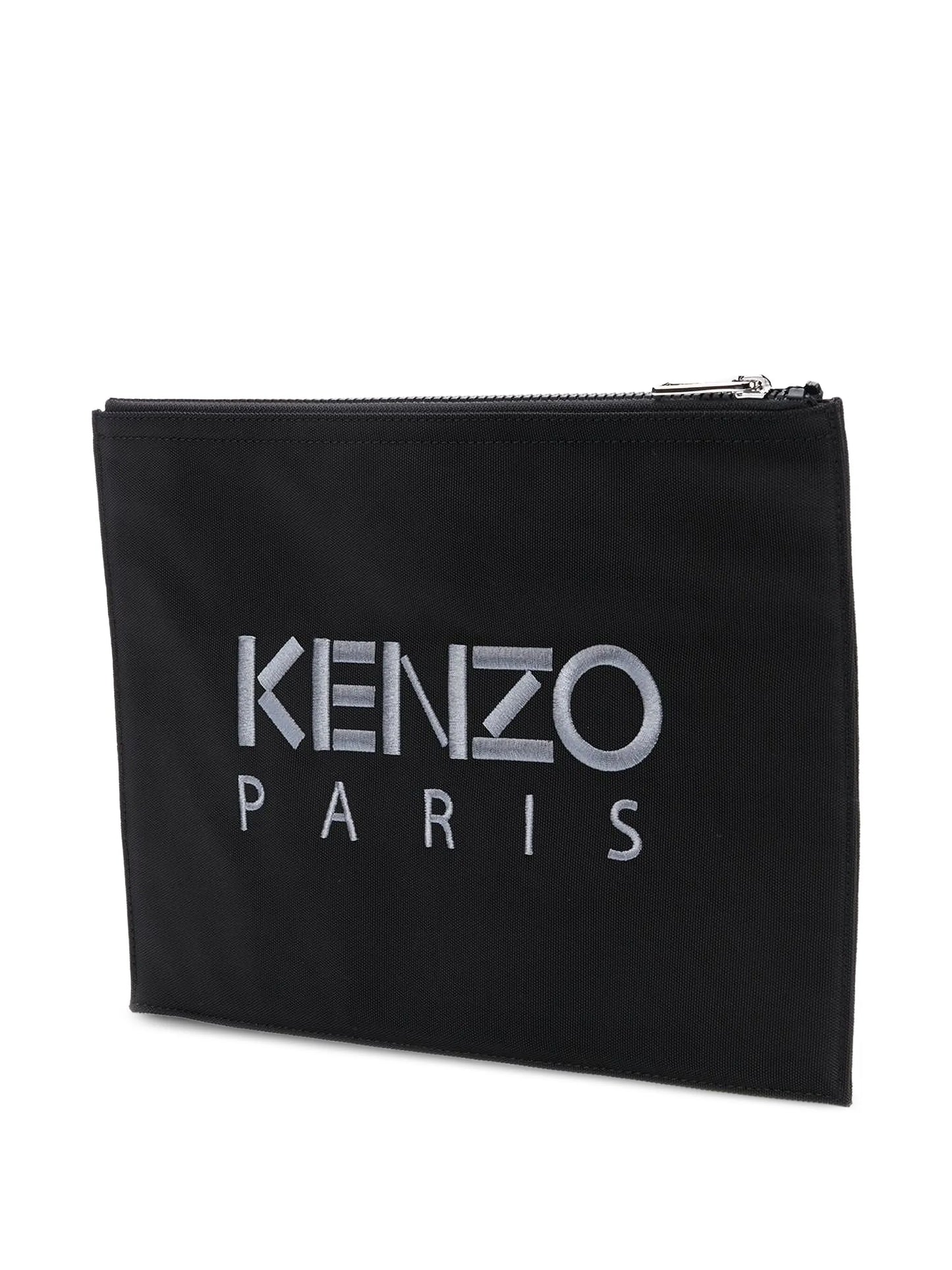 A4 Tiger embroidered clutch bag