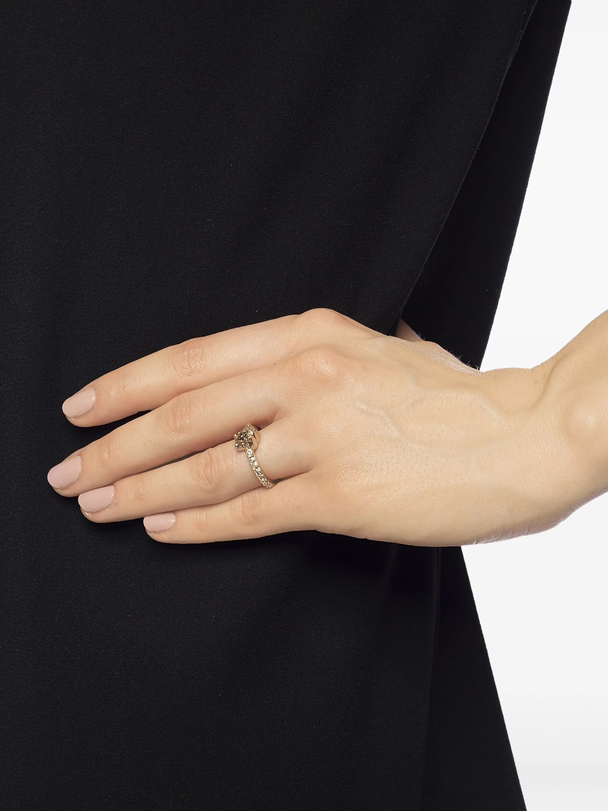 La Medusa crystal-embellished ring