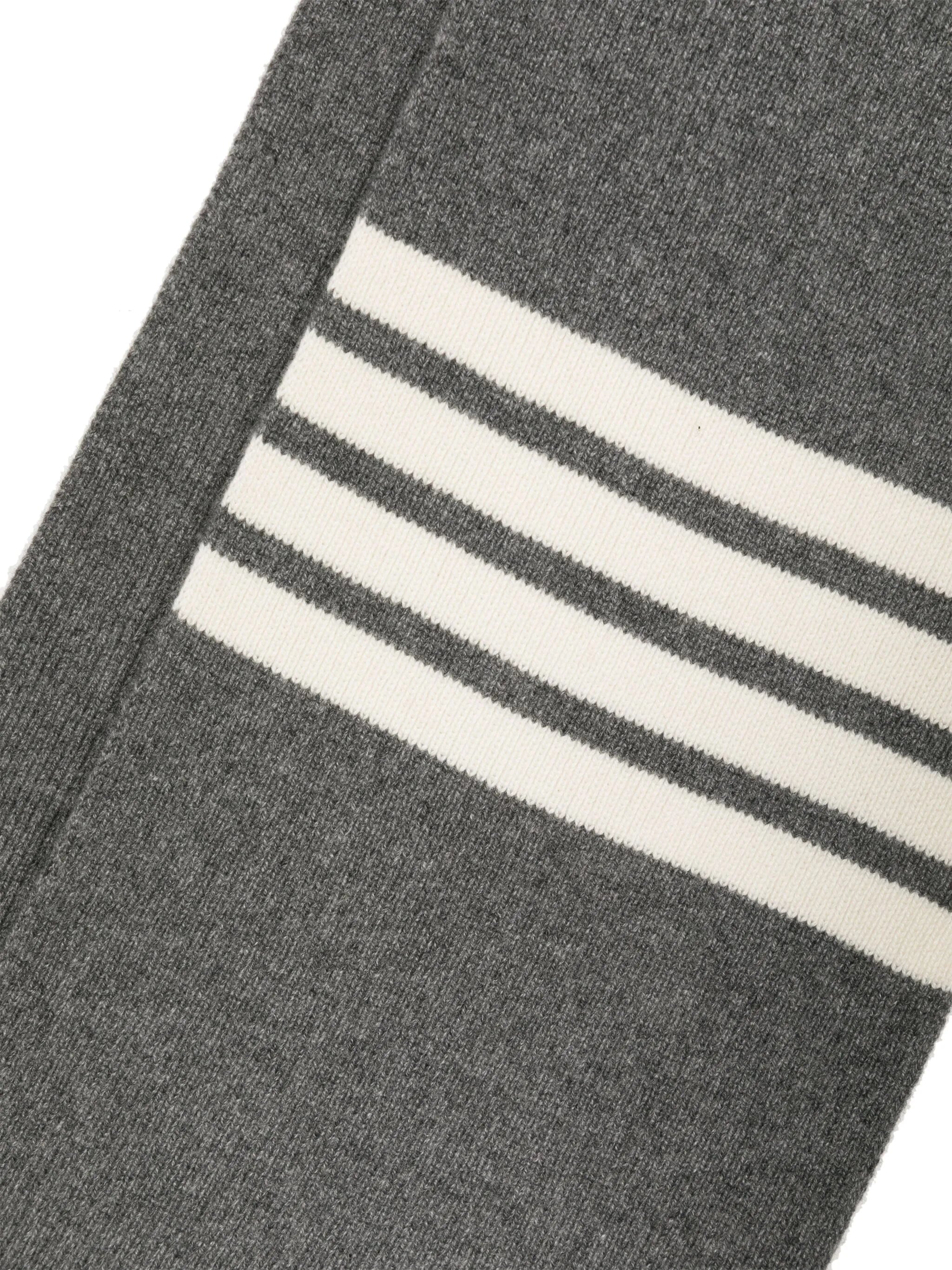 4-Bar Stripe cashmere scarf