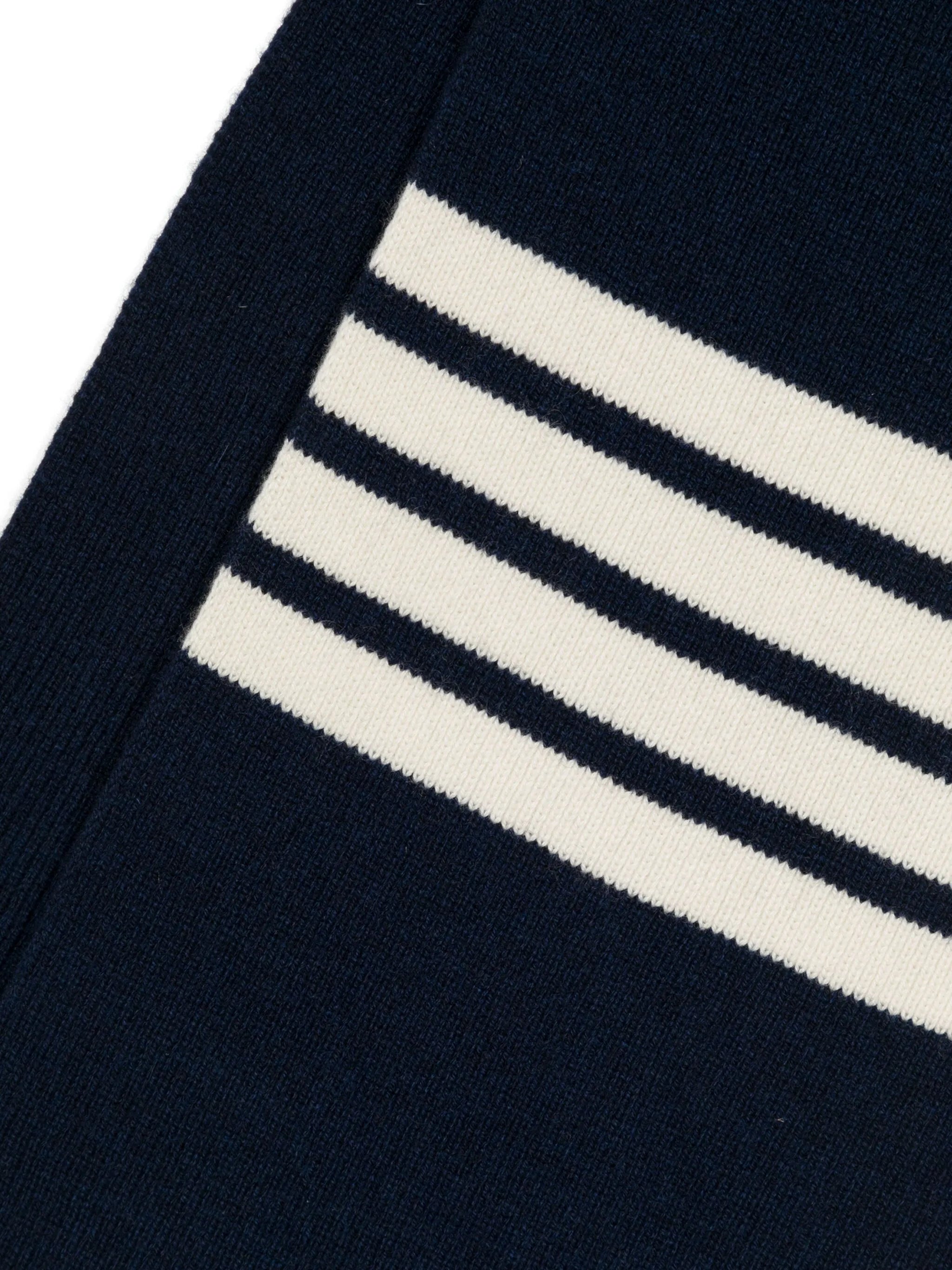 cashmere rib 4-Bar scarf