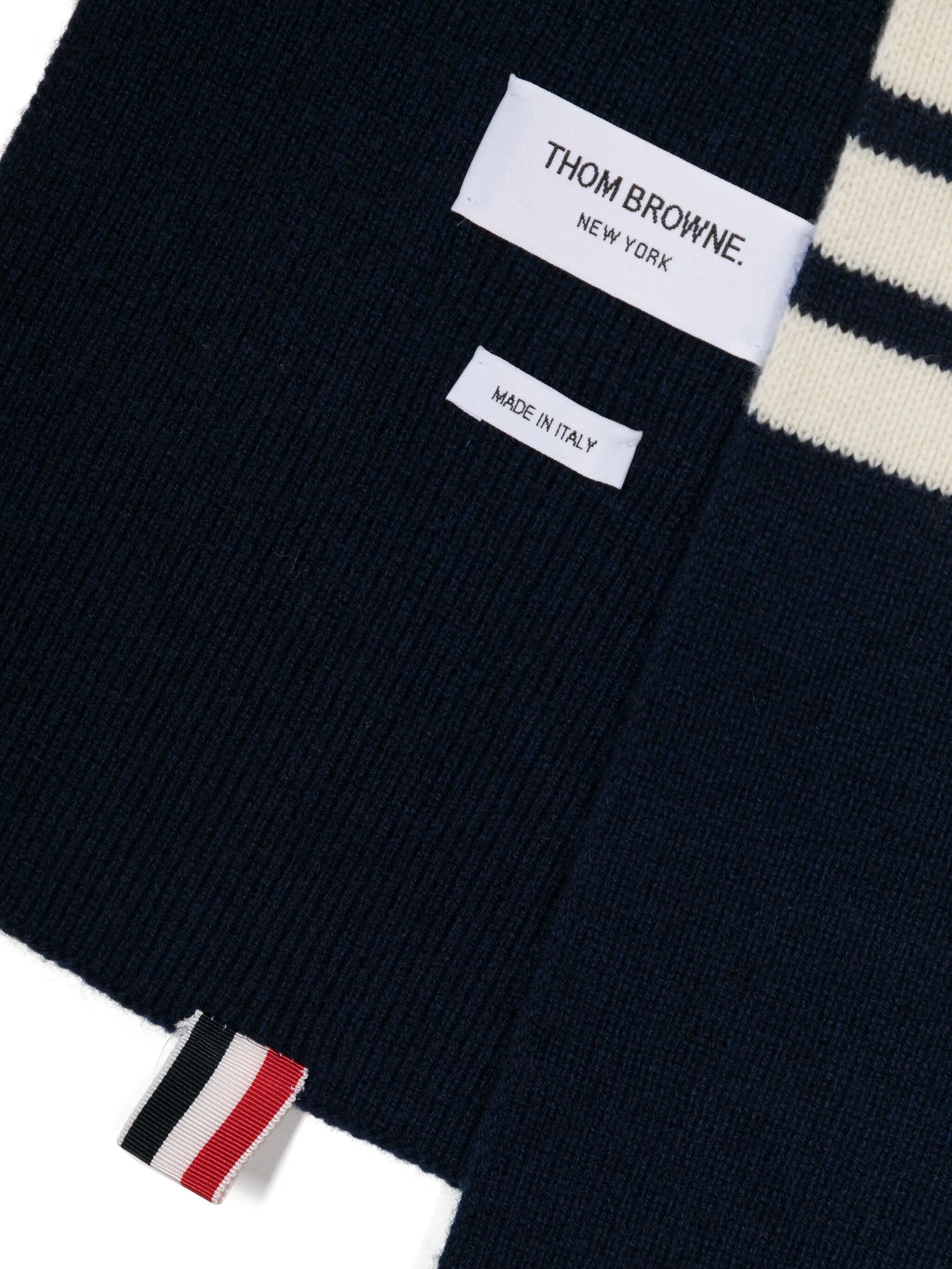cashmere rib 4-Bar scarf