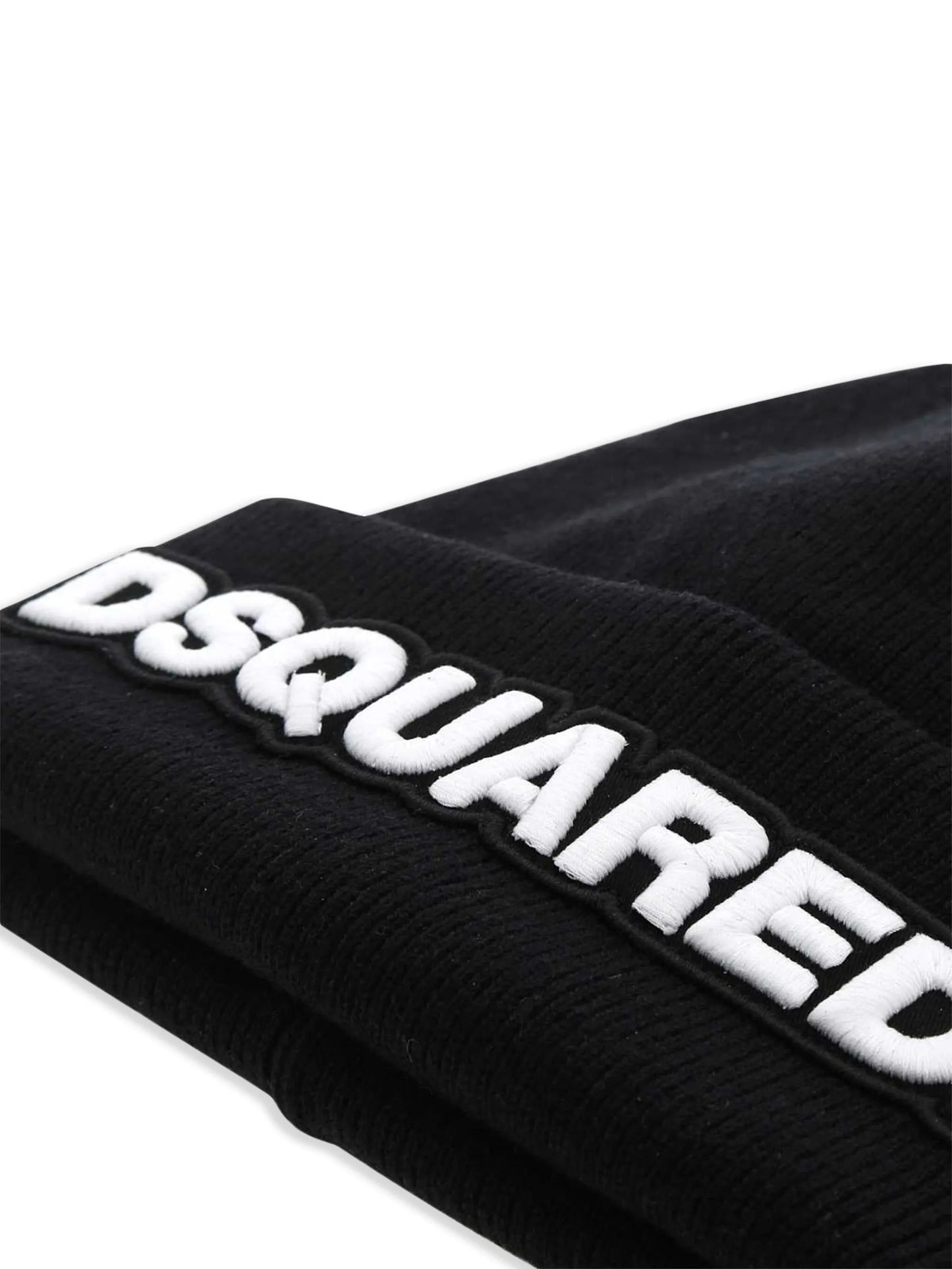 logo-appliqué wool beanie