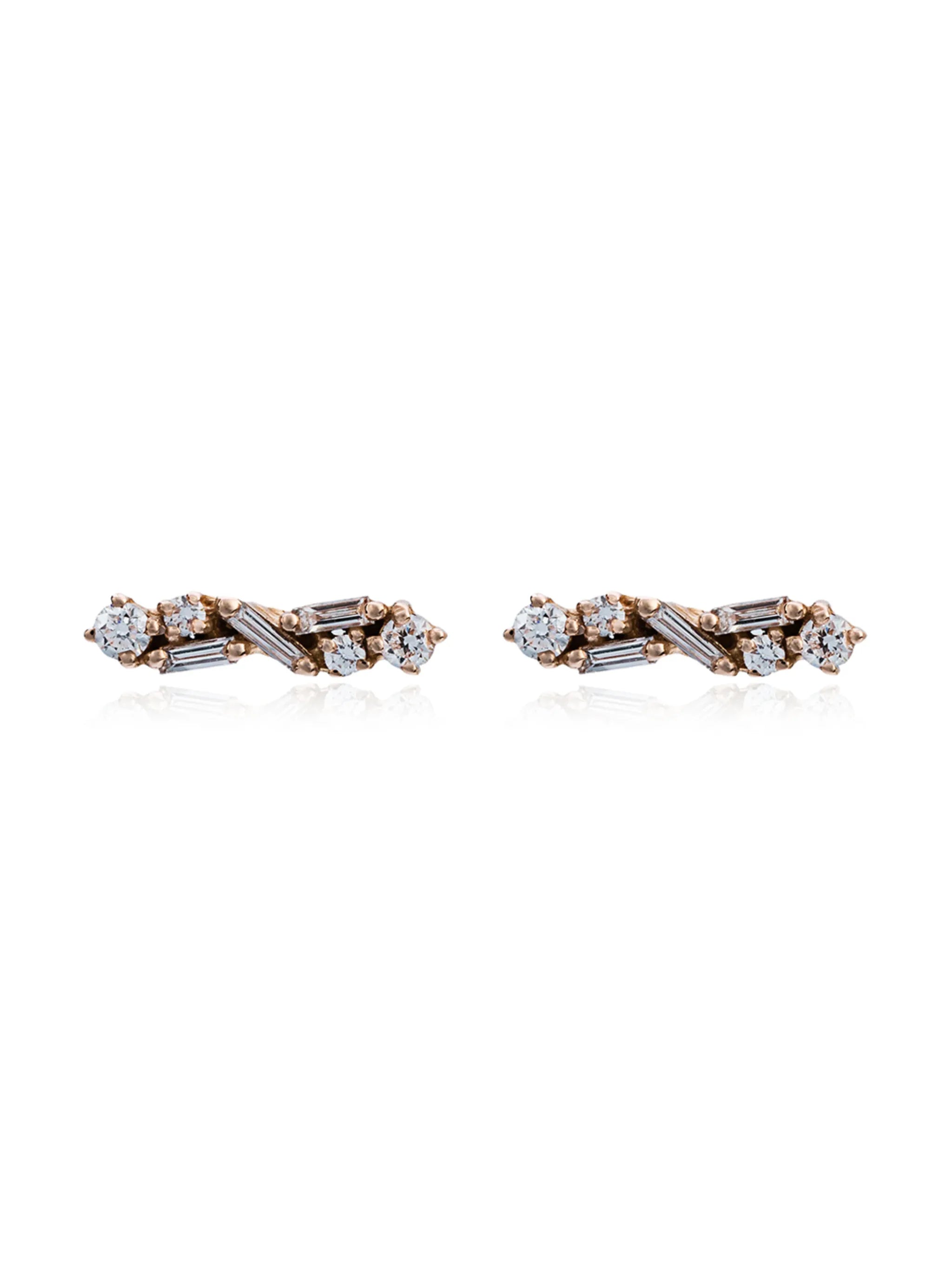 diamond post earrings