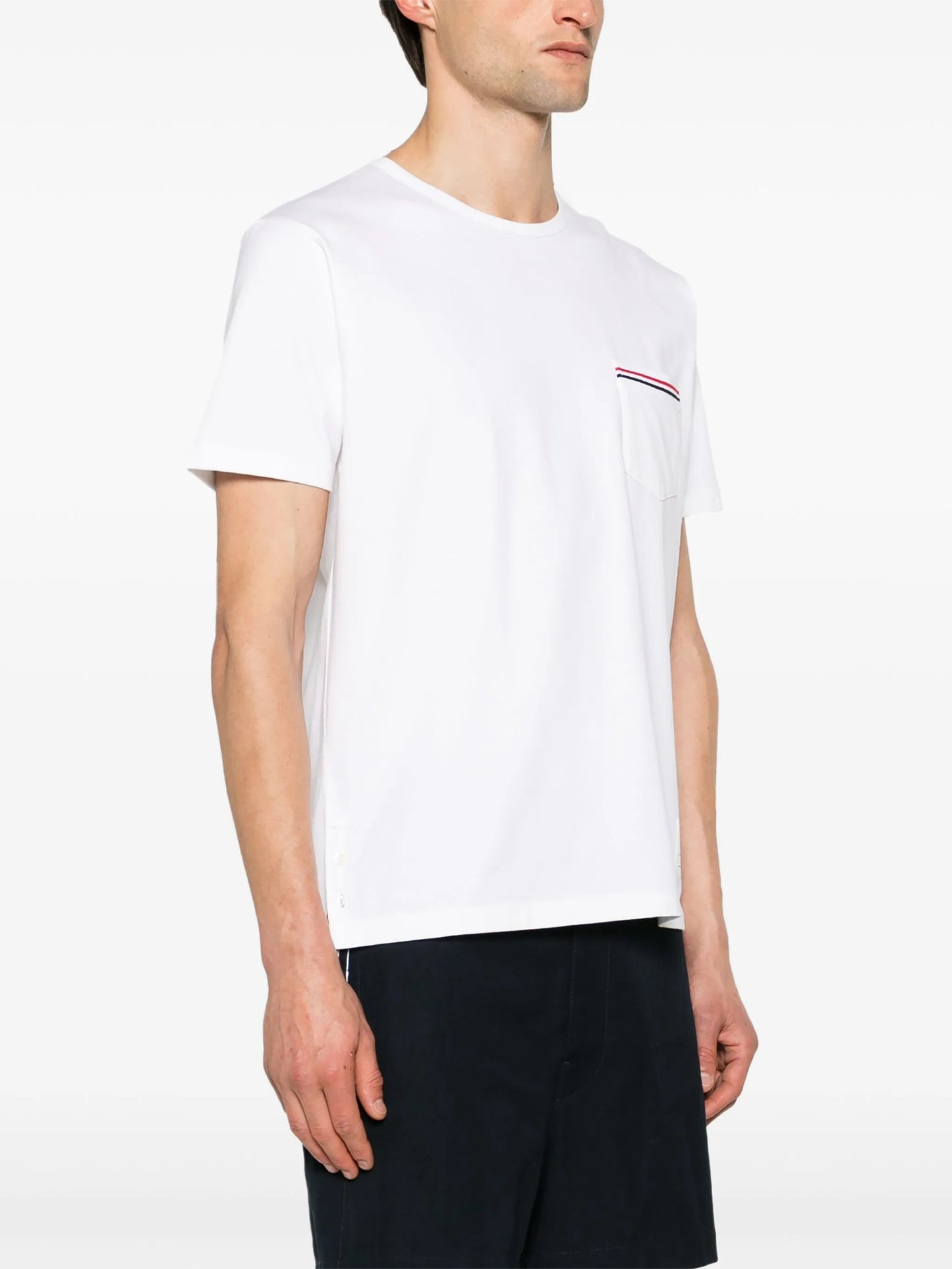 jersey RWB stripe pocket tee