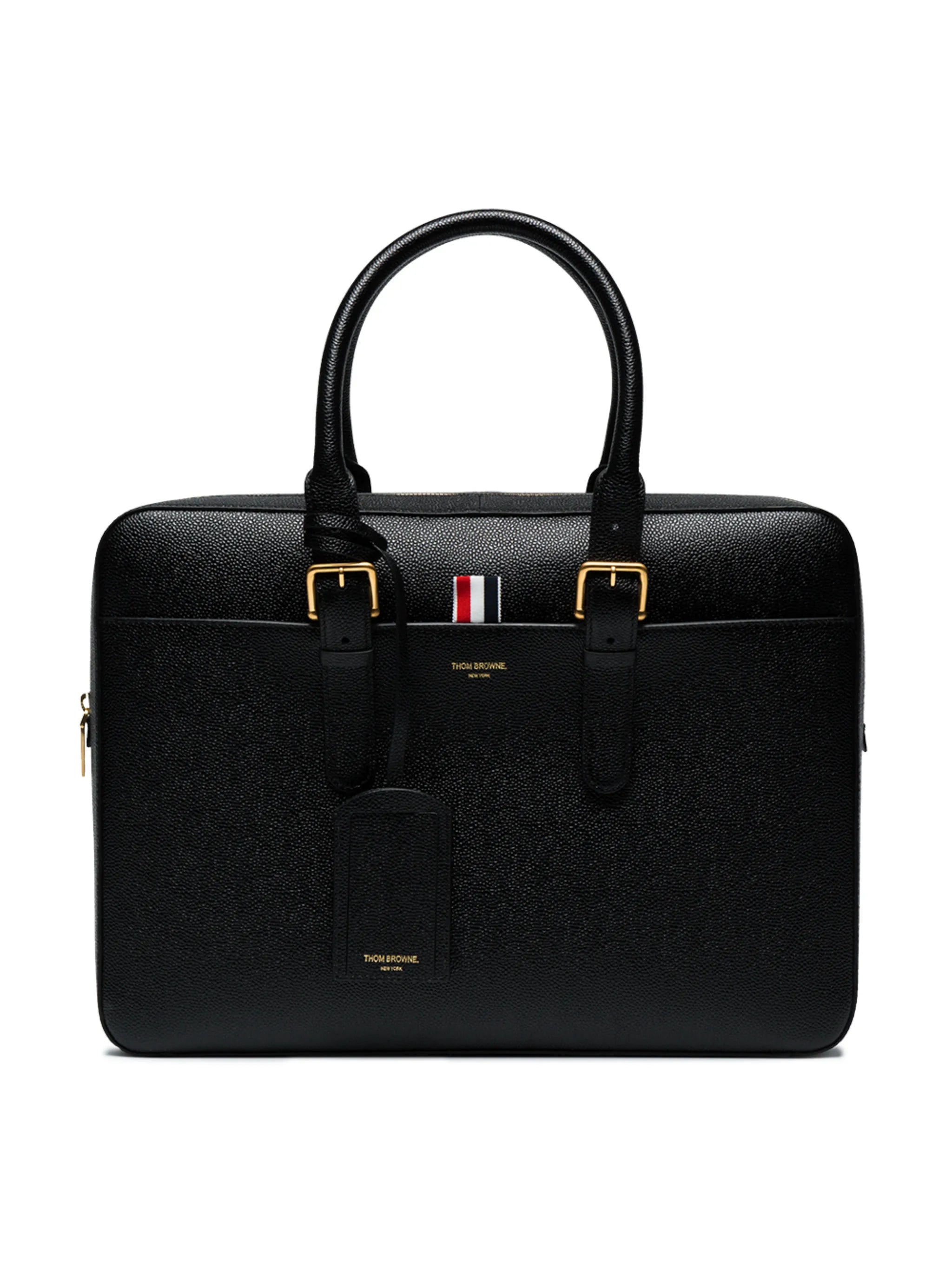 pebbled-leather briefcase