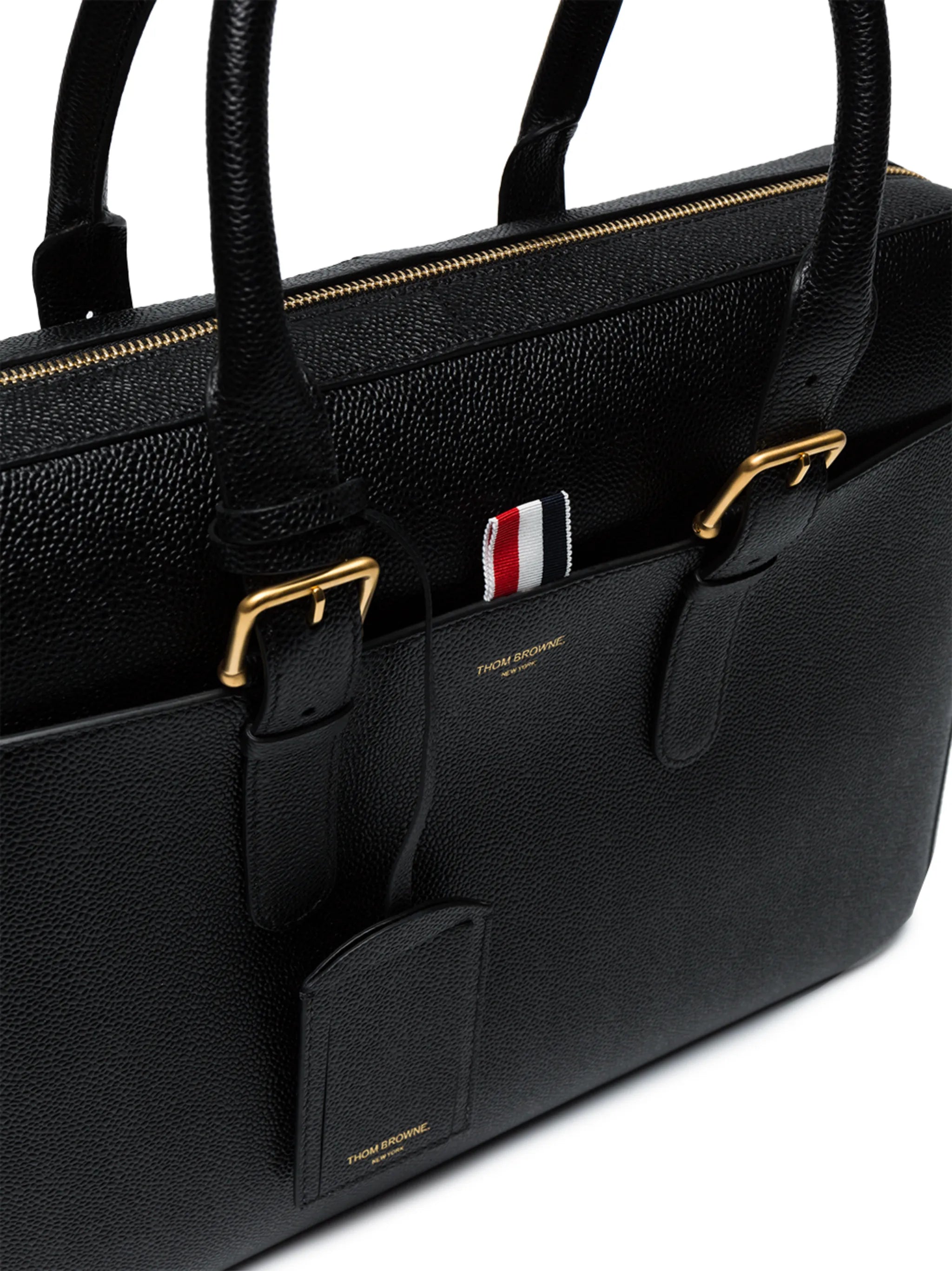 pebbled-leather briefcase