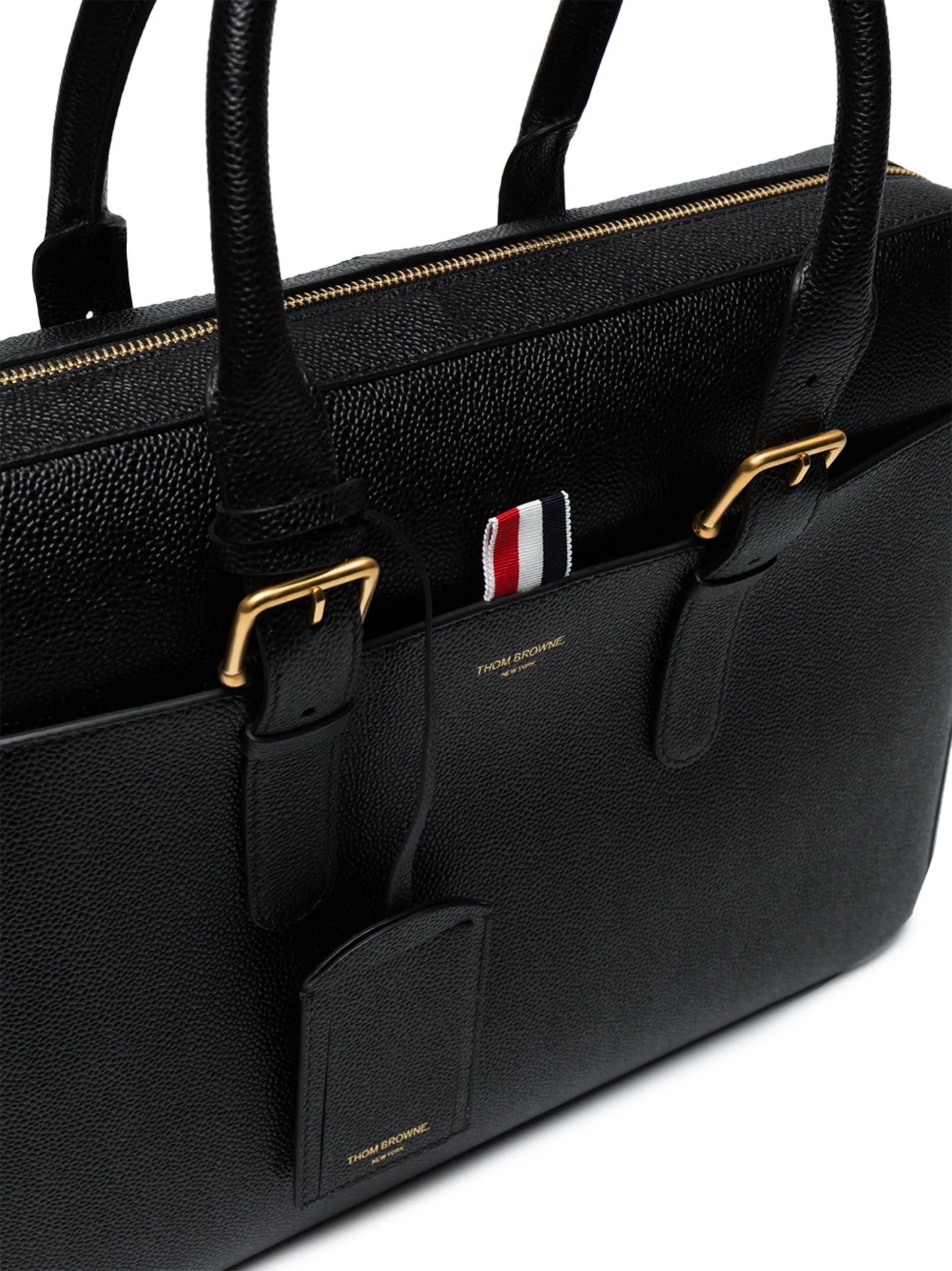 pebbled-leather briefcase