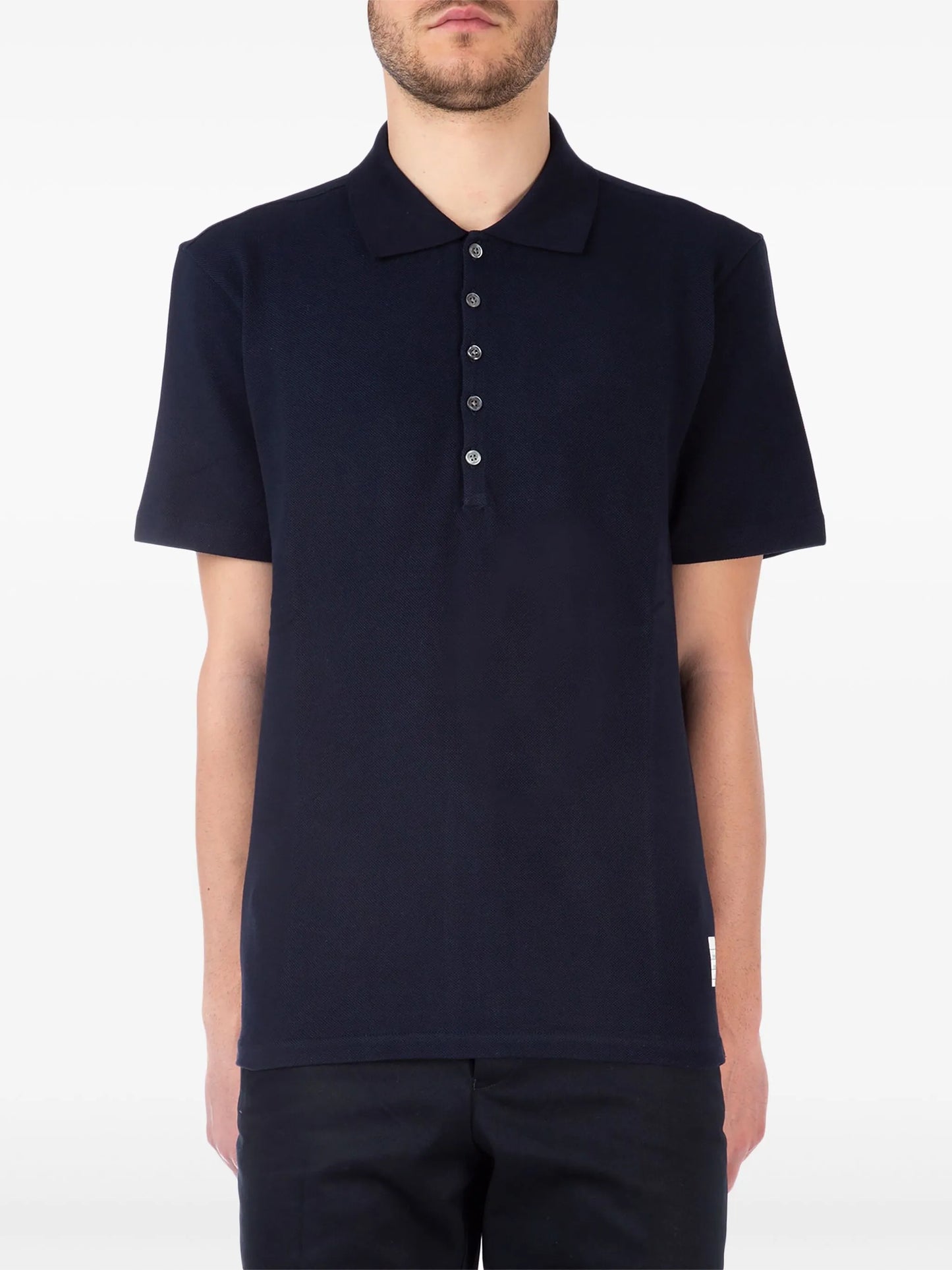 Center-Back Stripe Piqué Polo