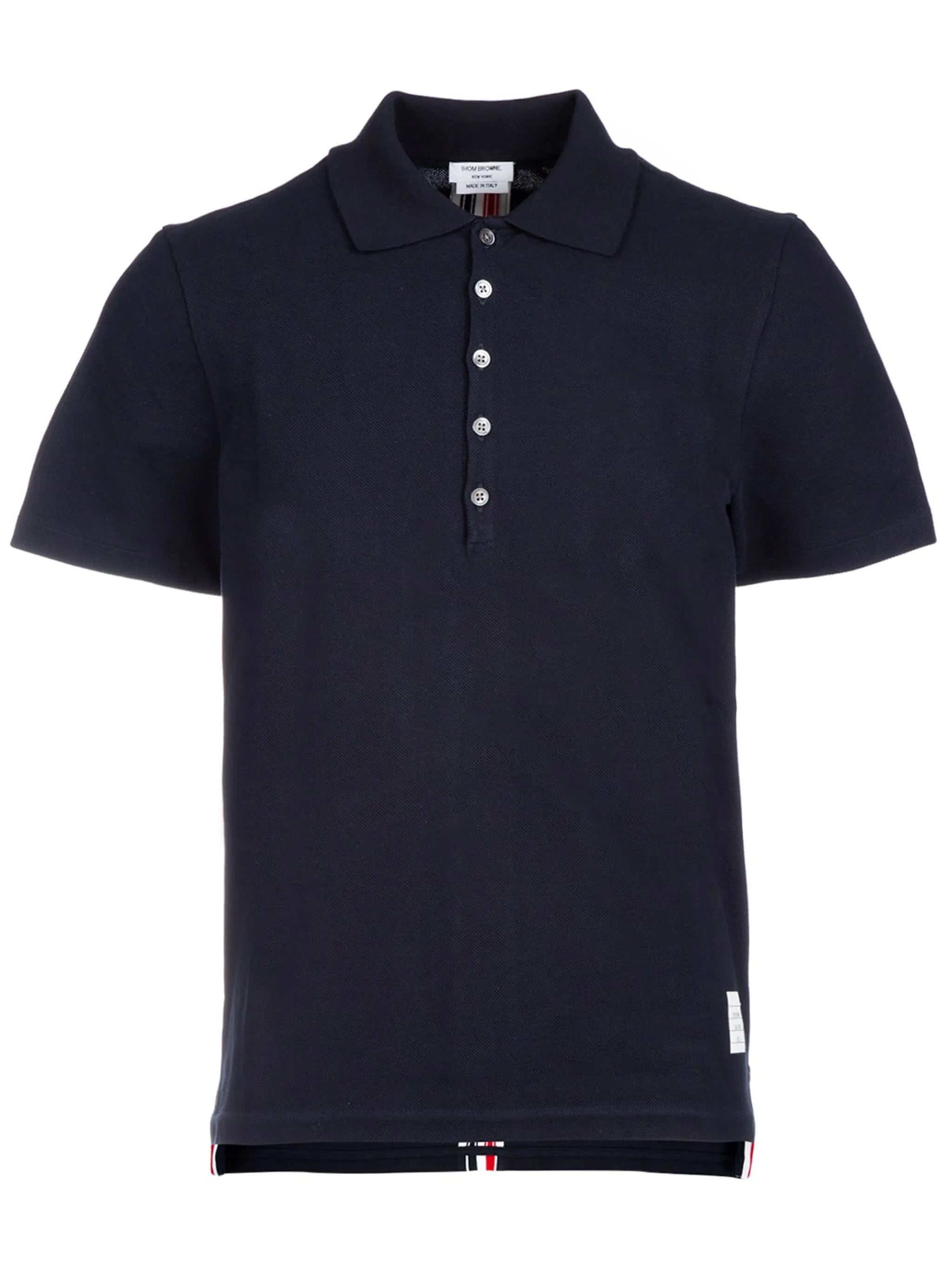 Center-Back Stripe Piqué Polo
