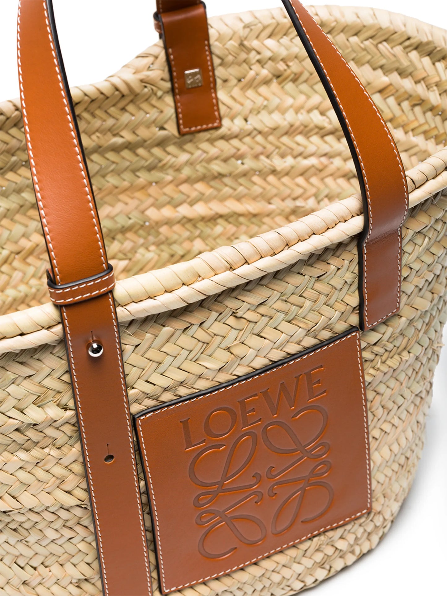 logo-embossed tote bag